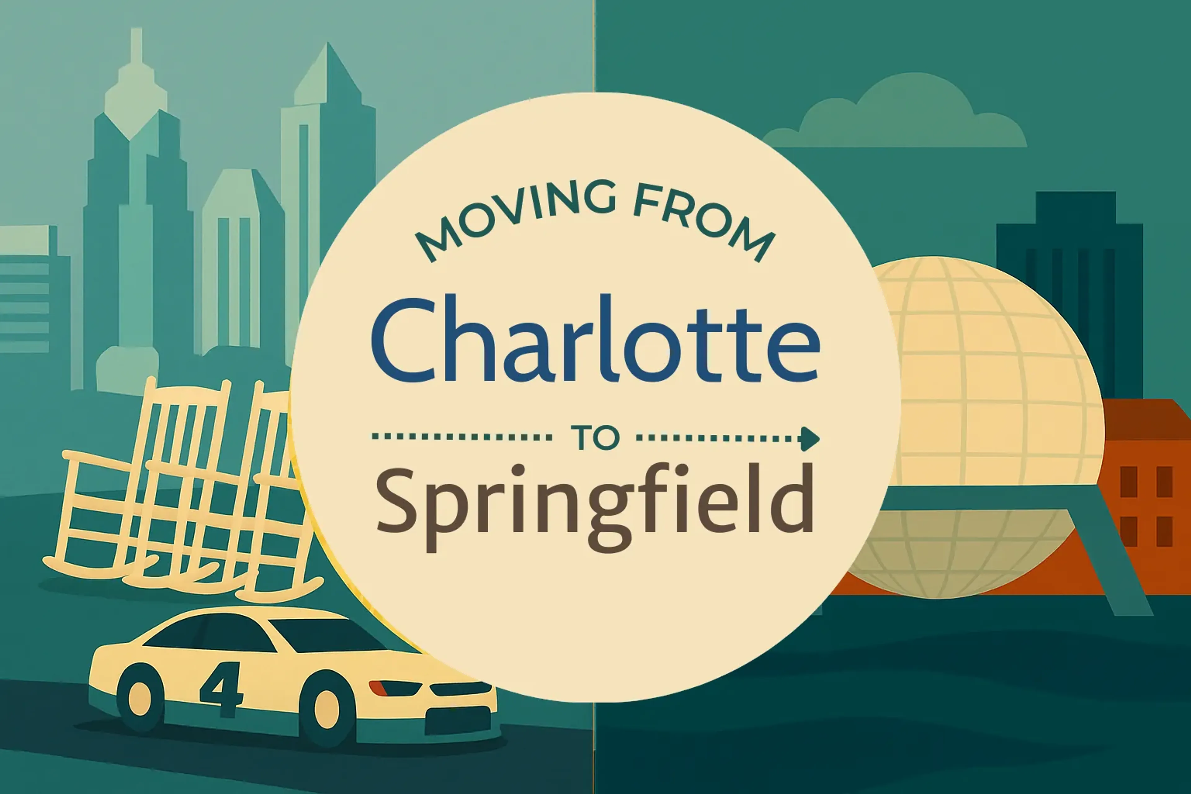 Side-by-side comparison of Charlotte to Springfield moving companies