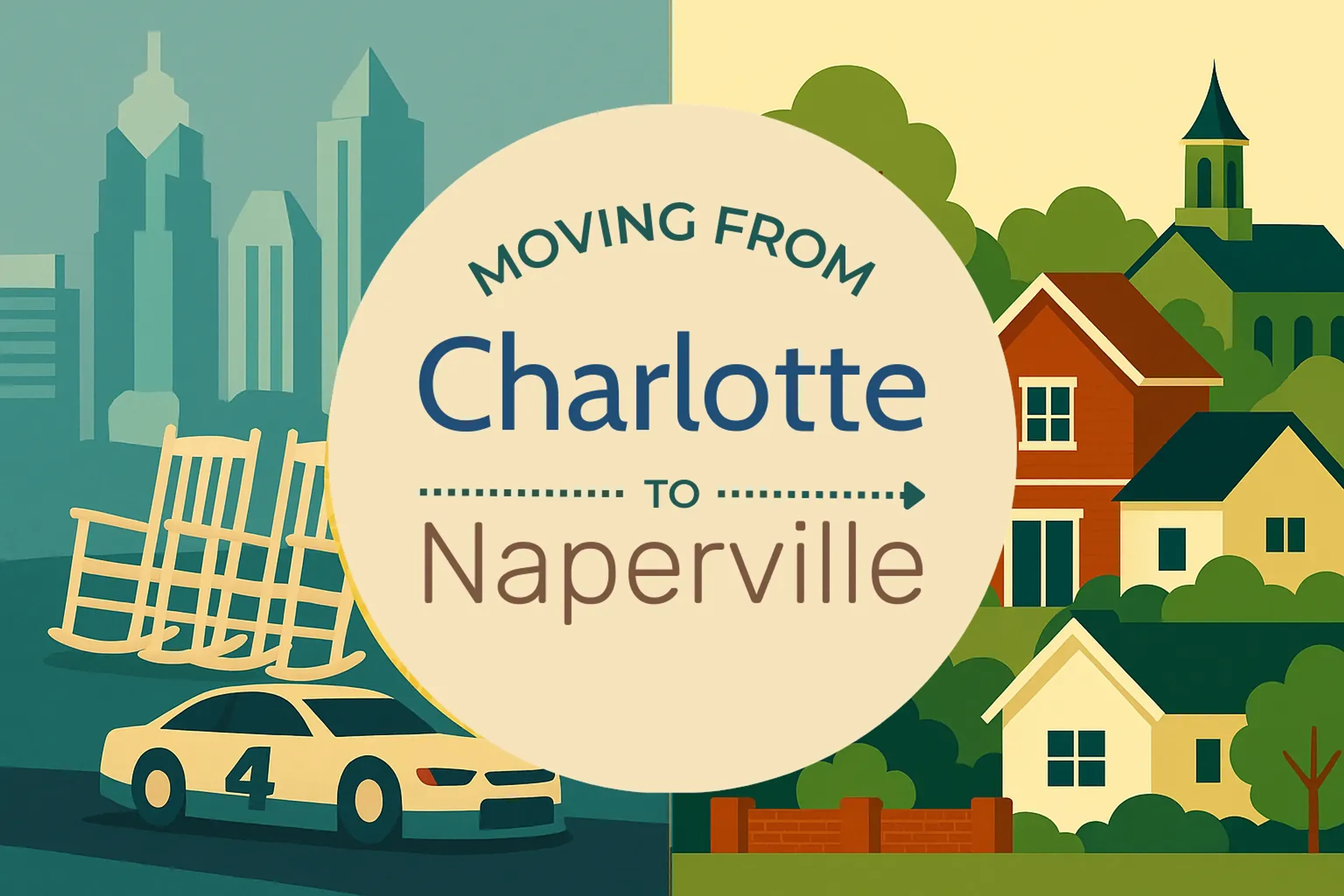 Side-by-side comparison of Charlotte to Naperville moving companies
