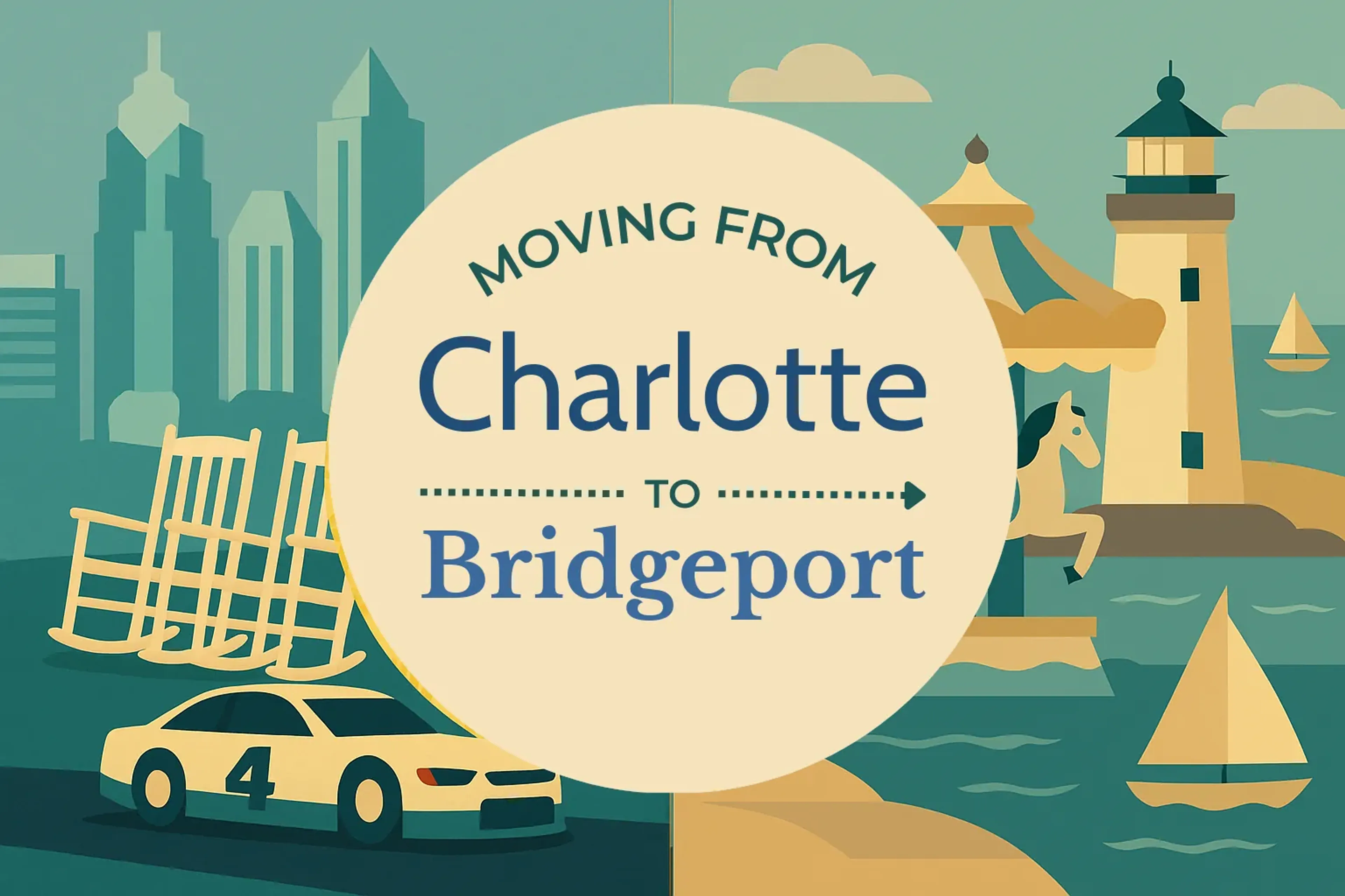 Side-by-side comparison of Charlotte to Bridgeport moving companies