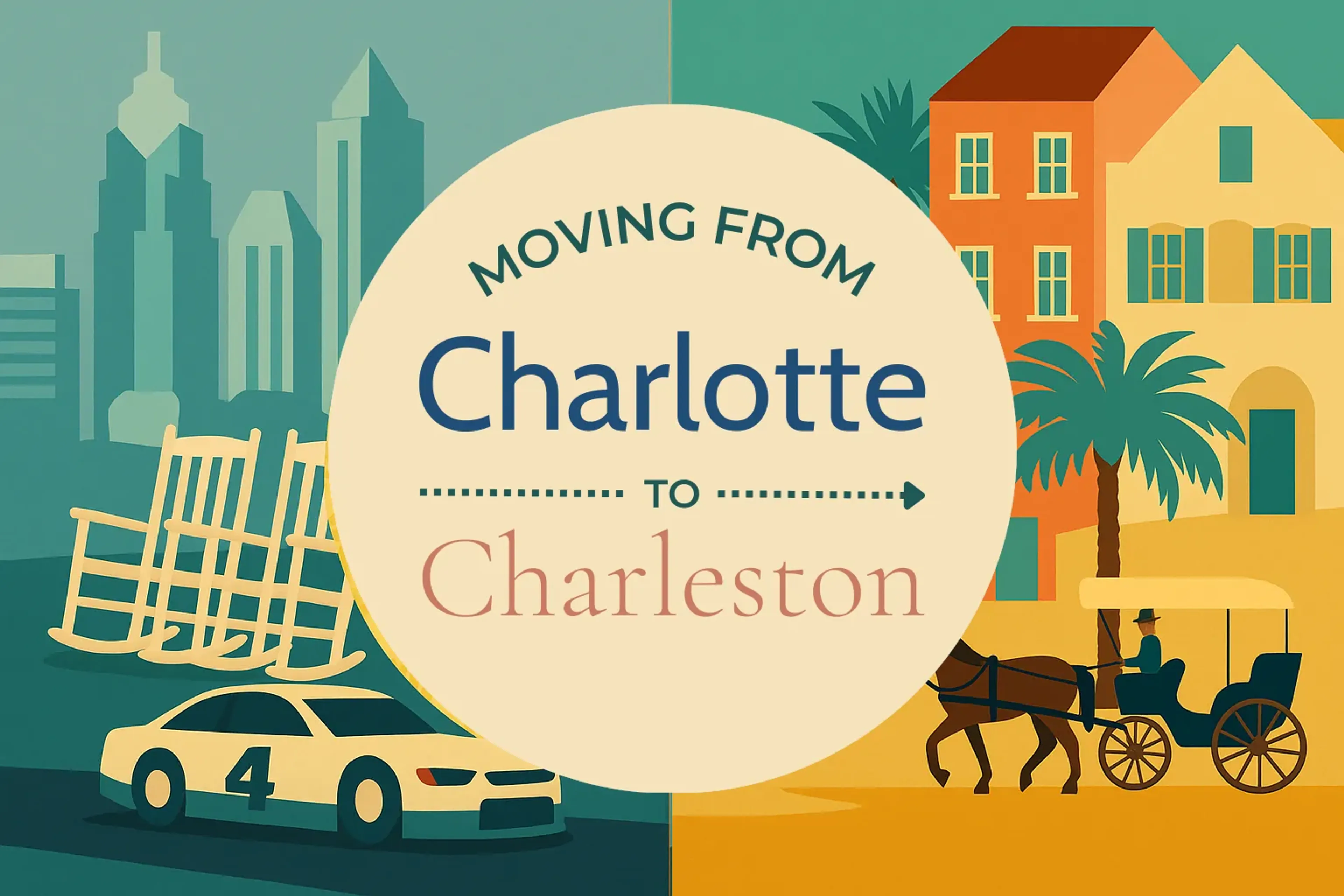 Side-by-side comparison of Charlotte to Charleston moving companies