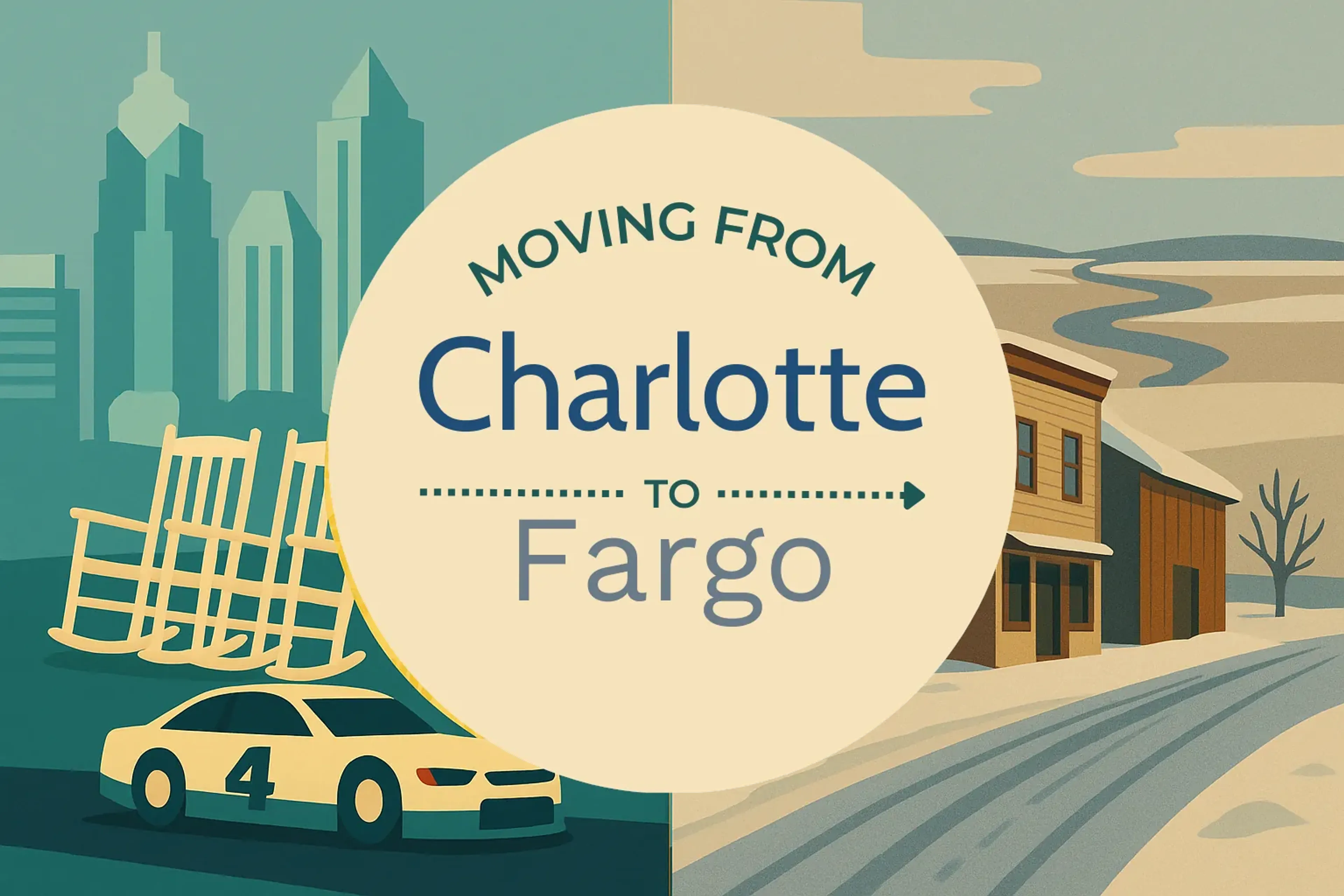 Side-by-side comparison of Charlotte to Fargo moving companies