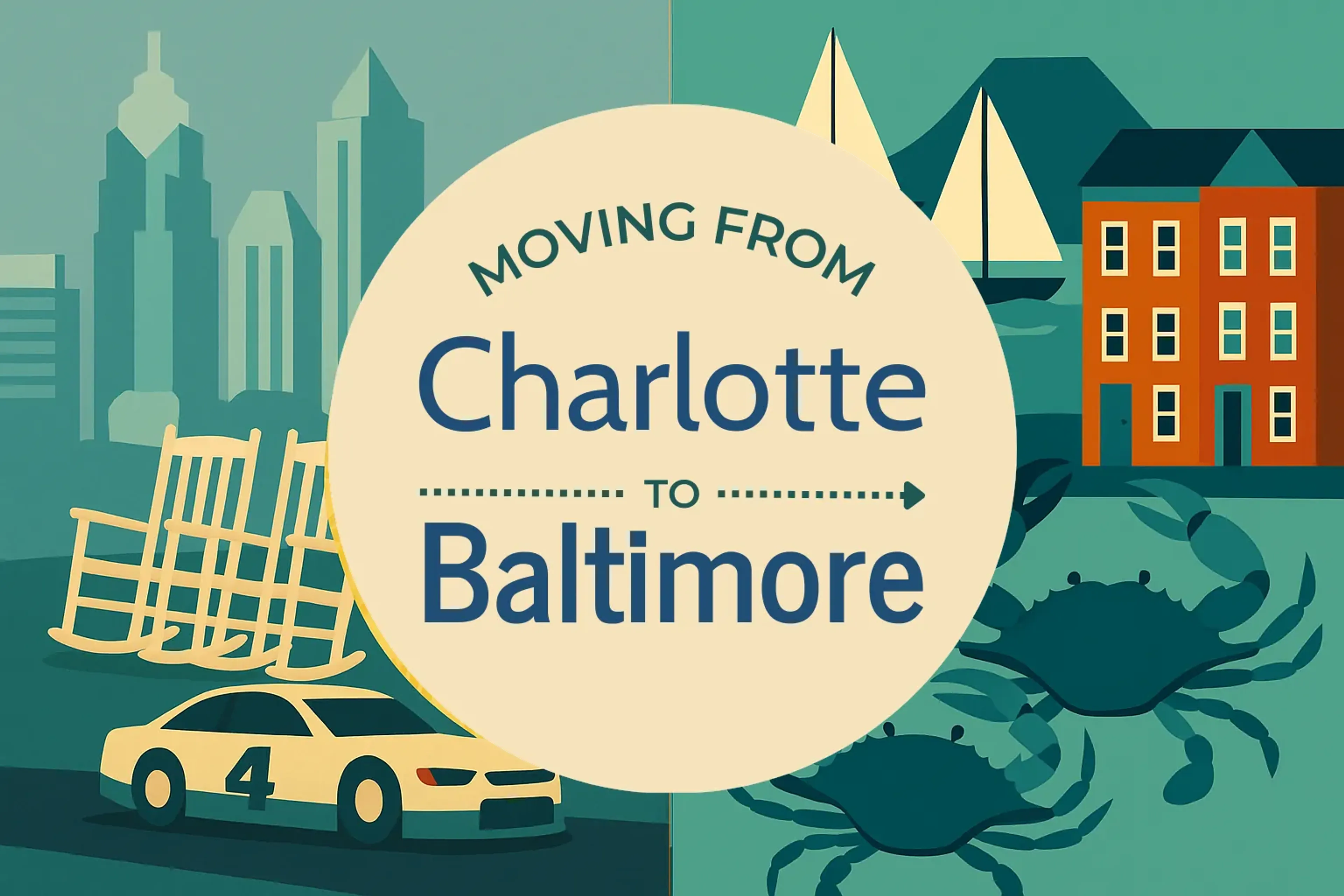 Side-by-side comparison of Charlotte to Baltimore moving companies