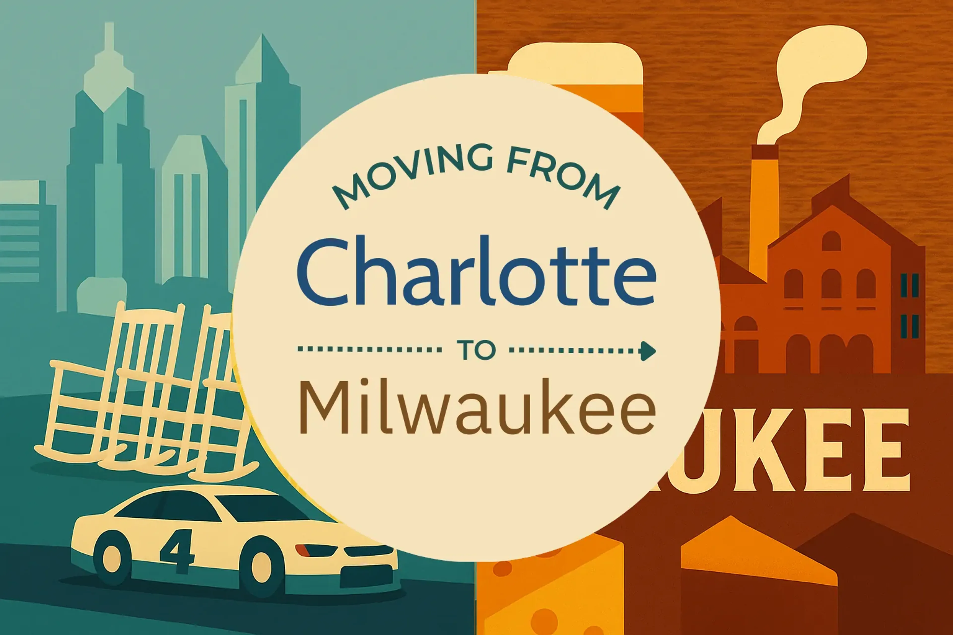Side-by-side comparison of Charlotte to Milwaukee moving companies