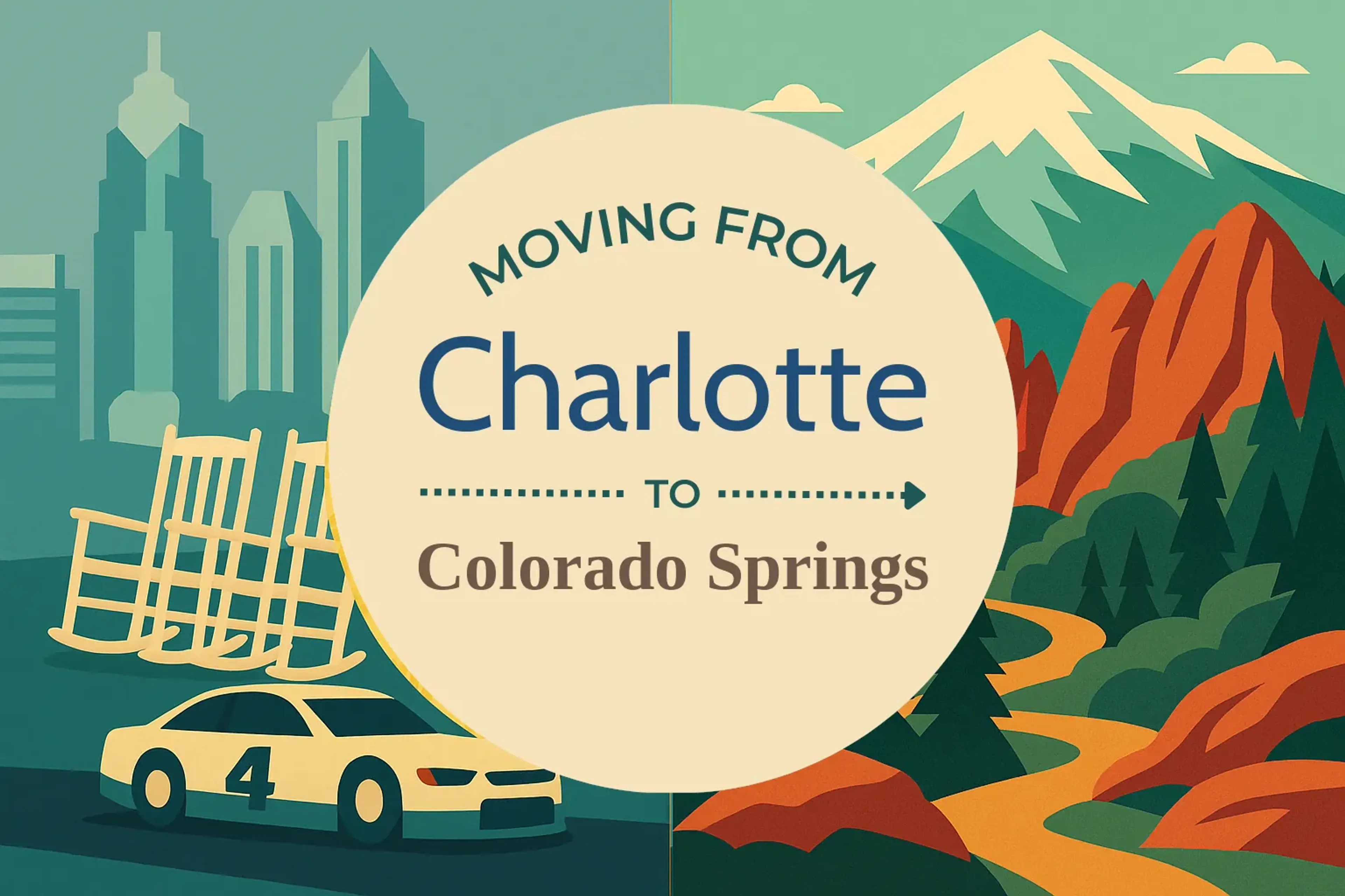 Side-by-side comparison of Charlotte to Colorado Springs moving companies