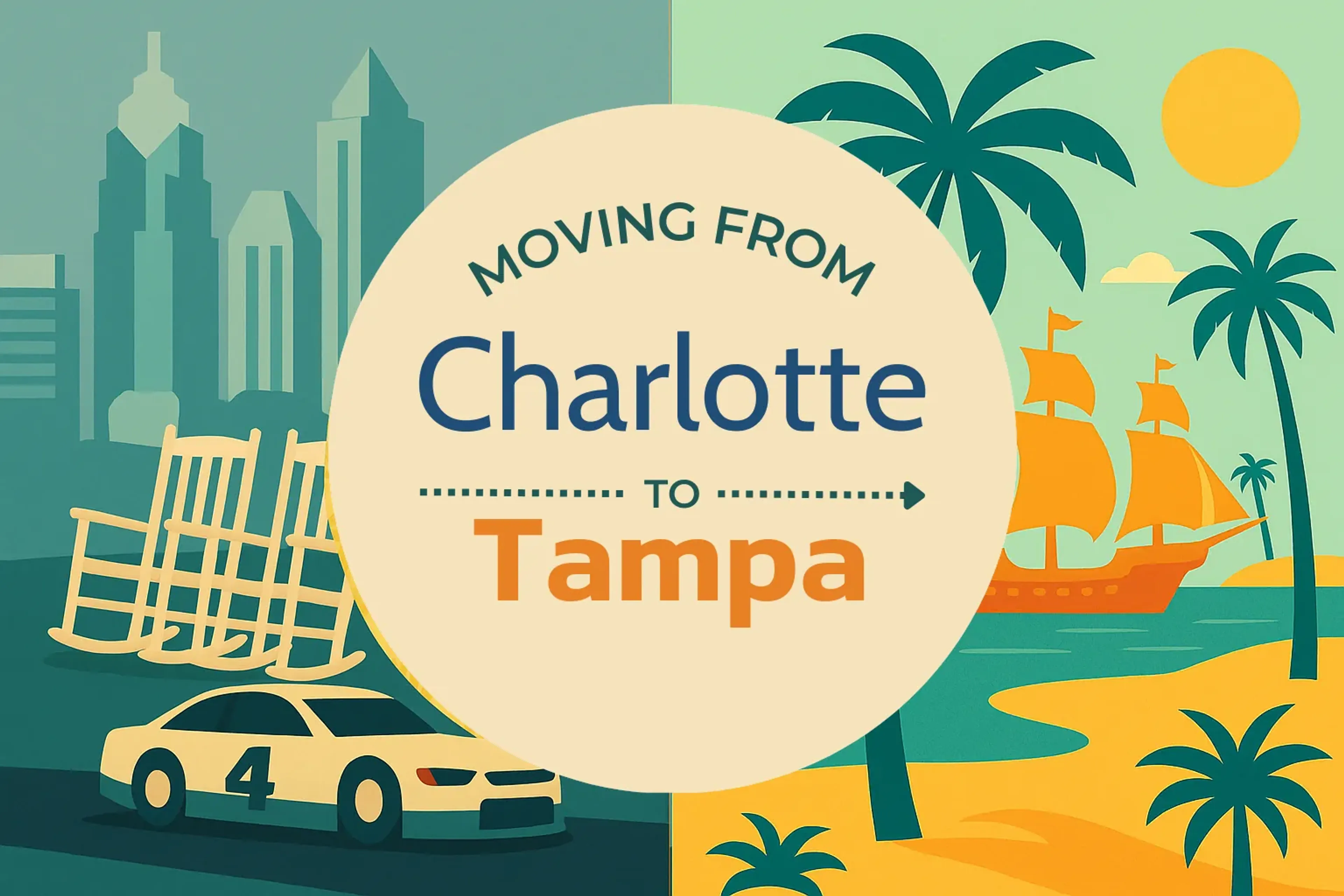 Side-by-side comparison of Charlotte to Tampa moving companies