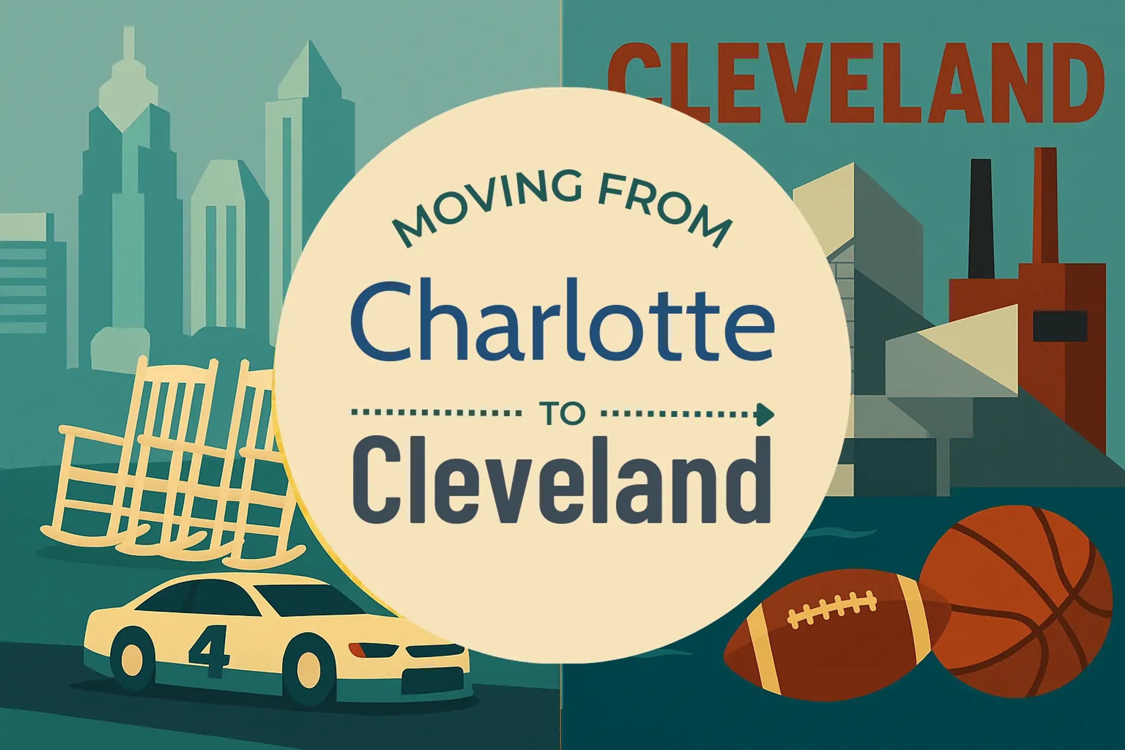Side-by-side comparison of Charlotte to Cleveland moving companies