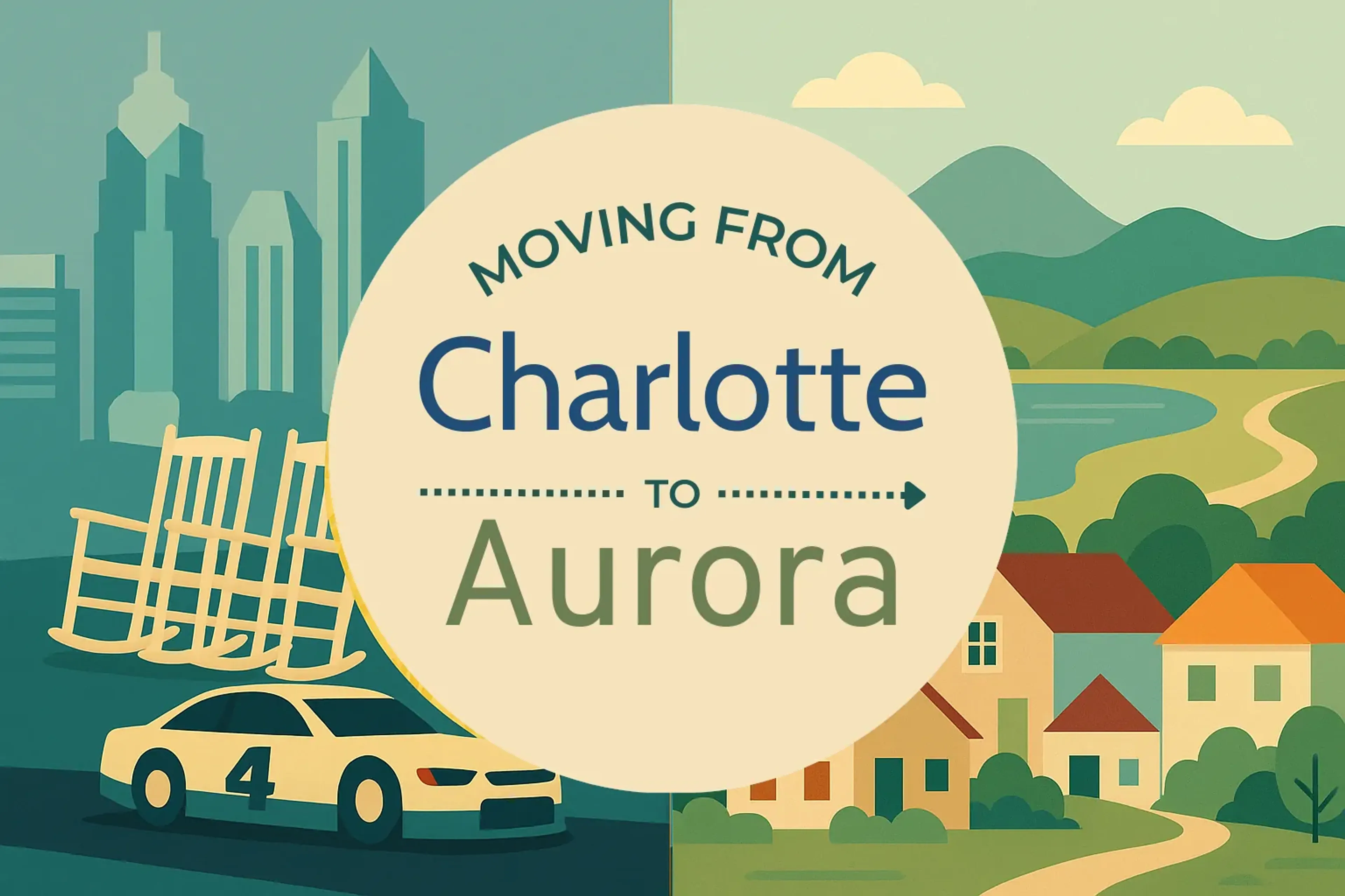 Side-by-side comparison of Charlotte to Aurora moving companies