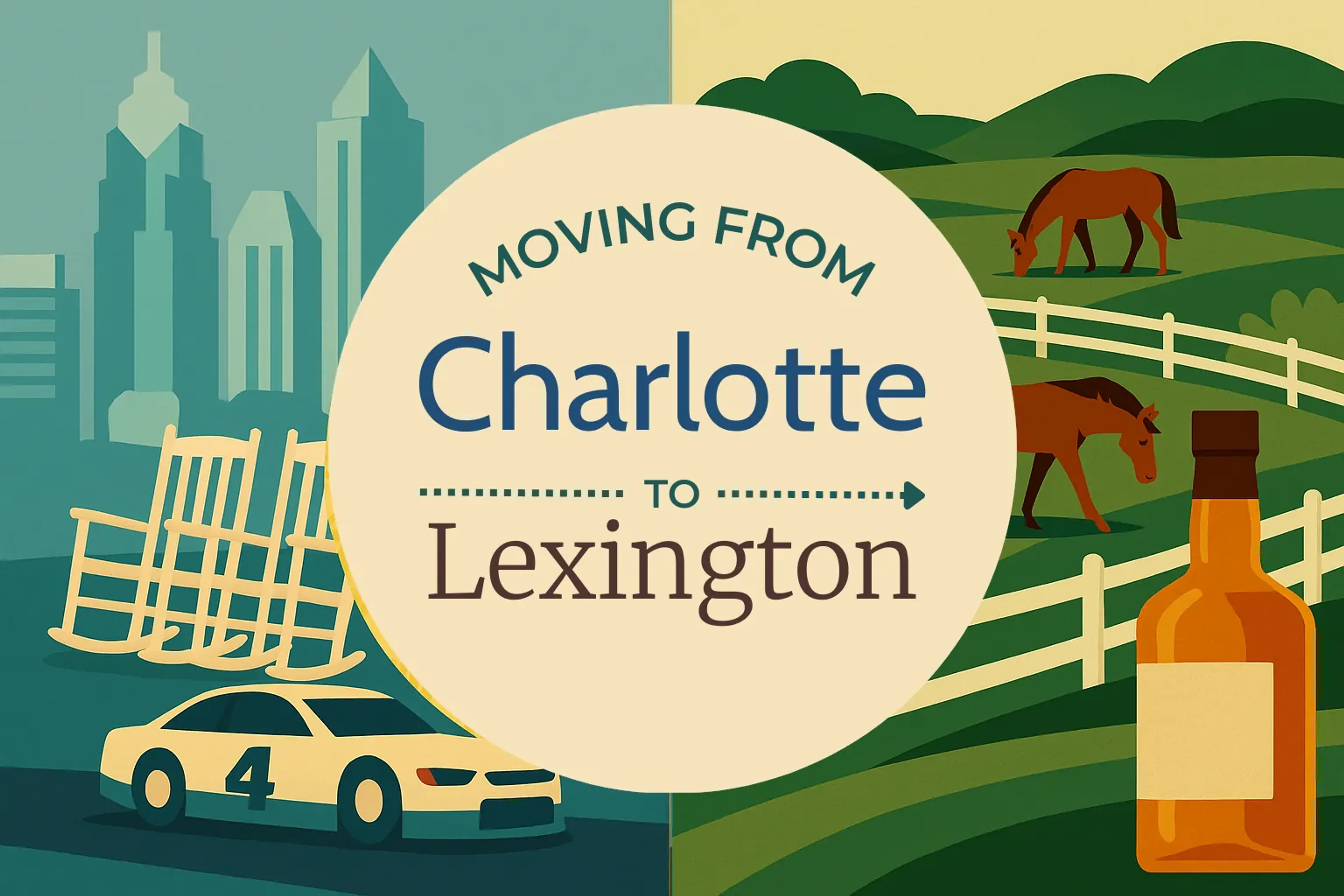Side-by-side comparison of Charlotte to Lexington moving companies