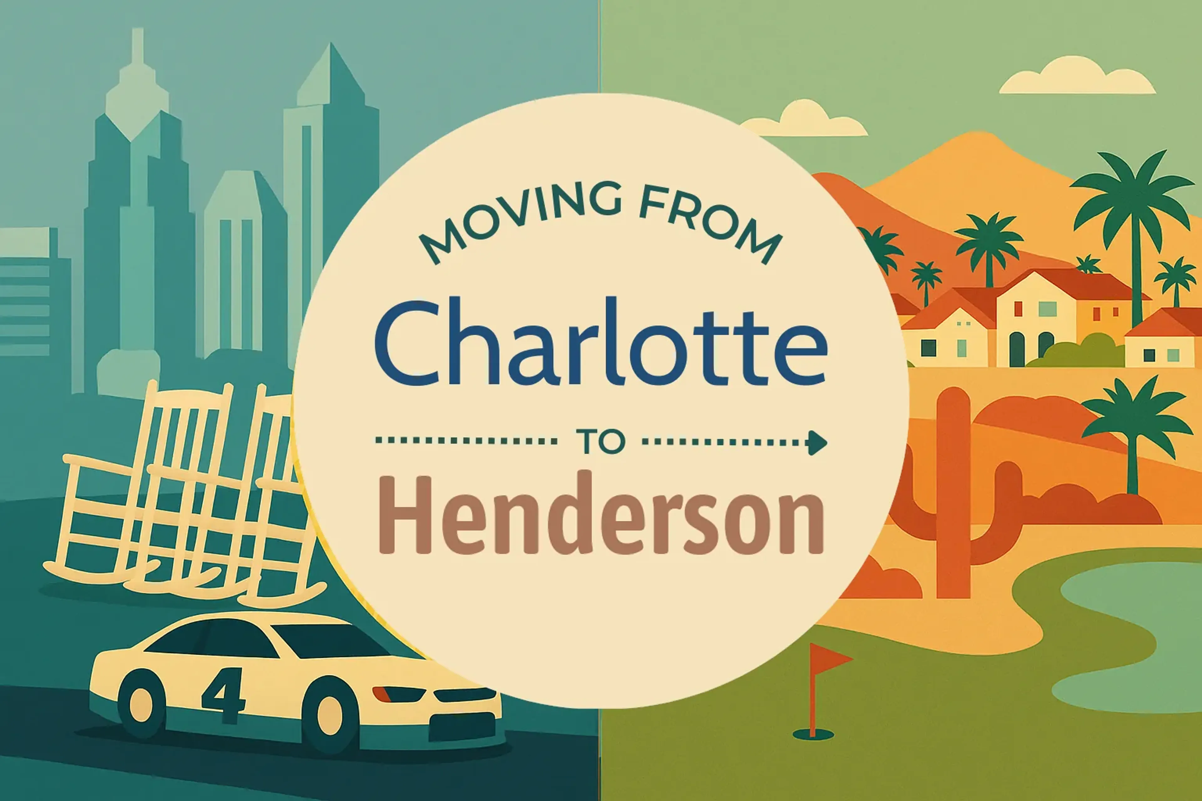 Side-by-side comparison of Charlotte to Henderson moving companies