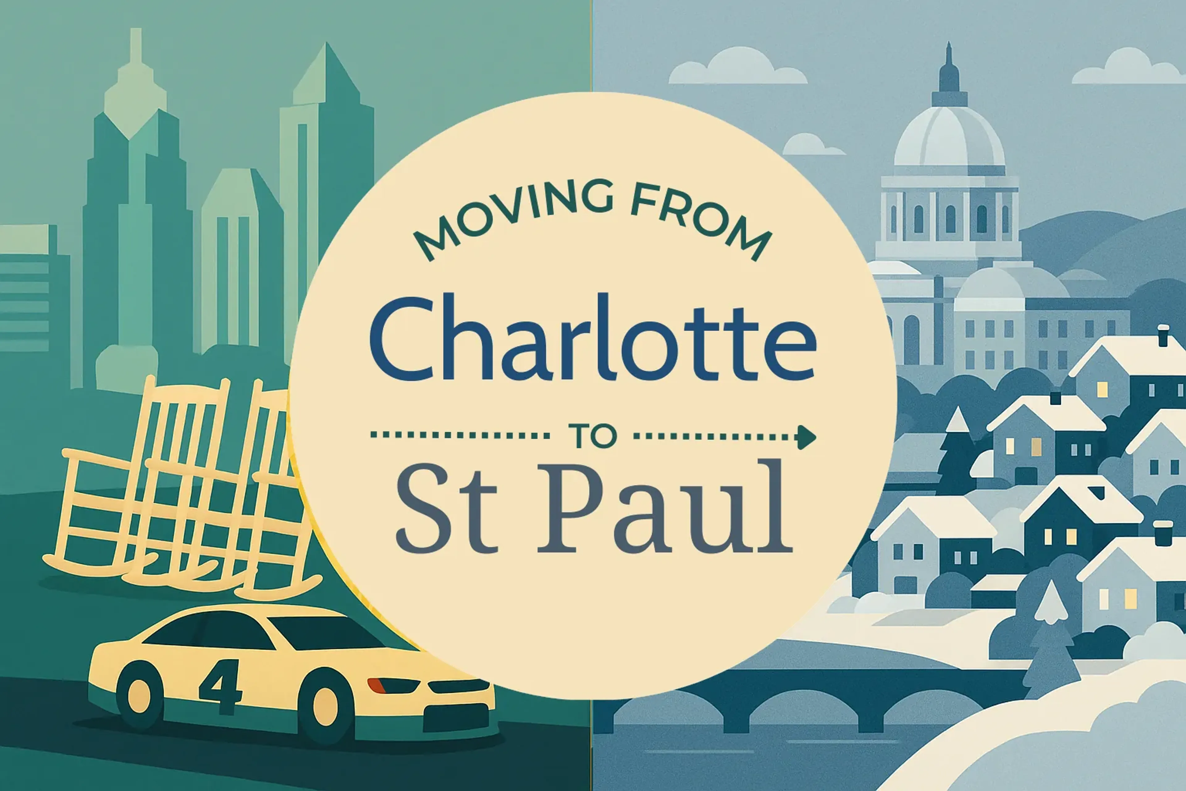 Side-by-side comparison of Charlotte to St. Paul moving companies