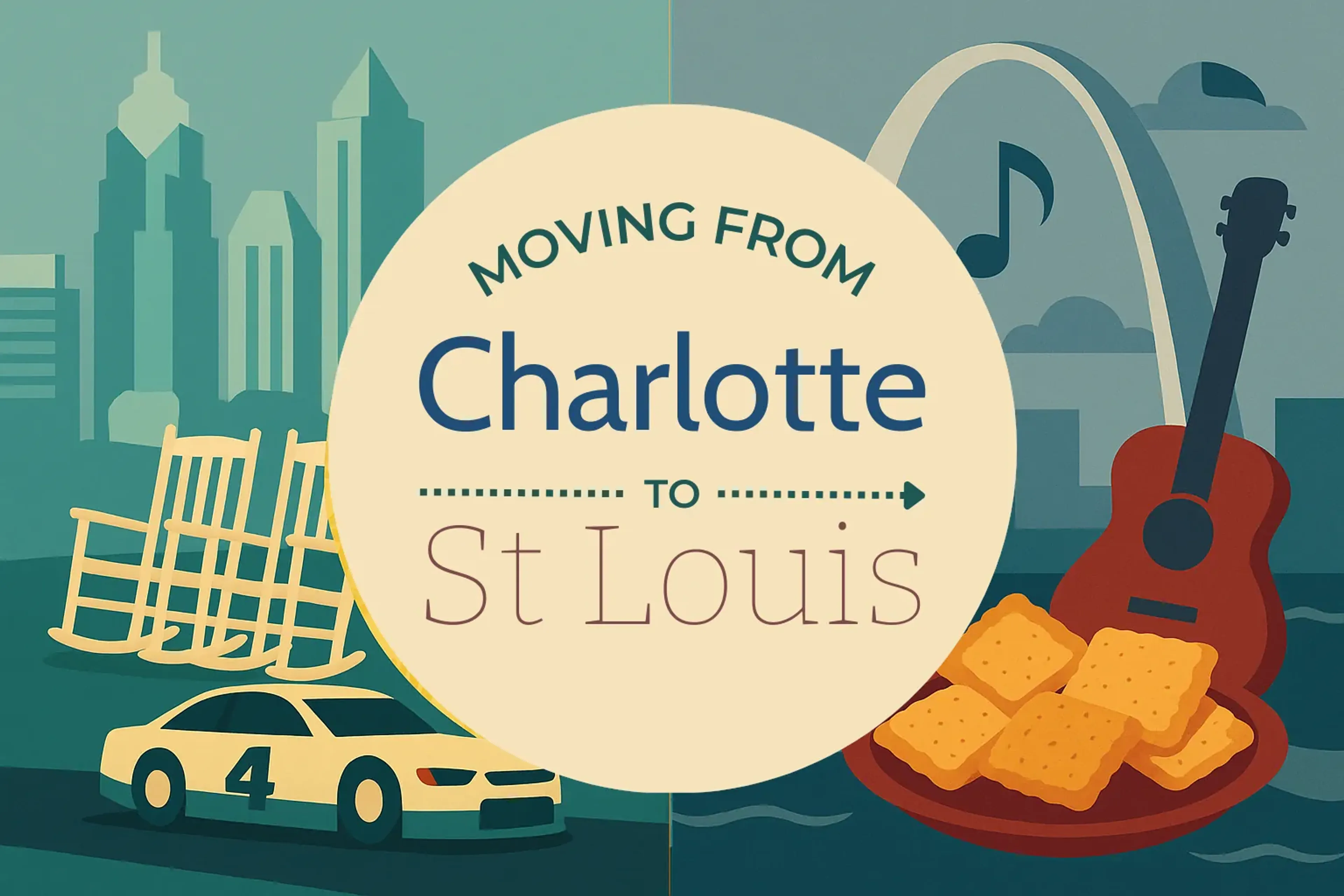 Side-by-side comparison of Charlotte to St. Louis moving companies