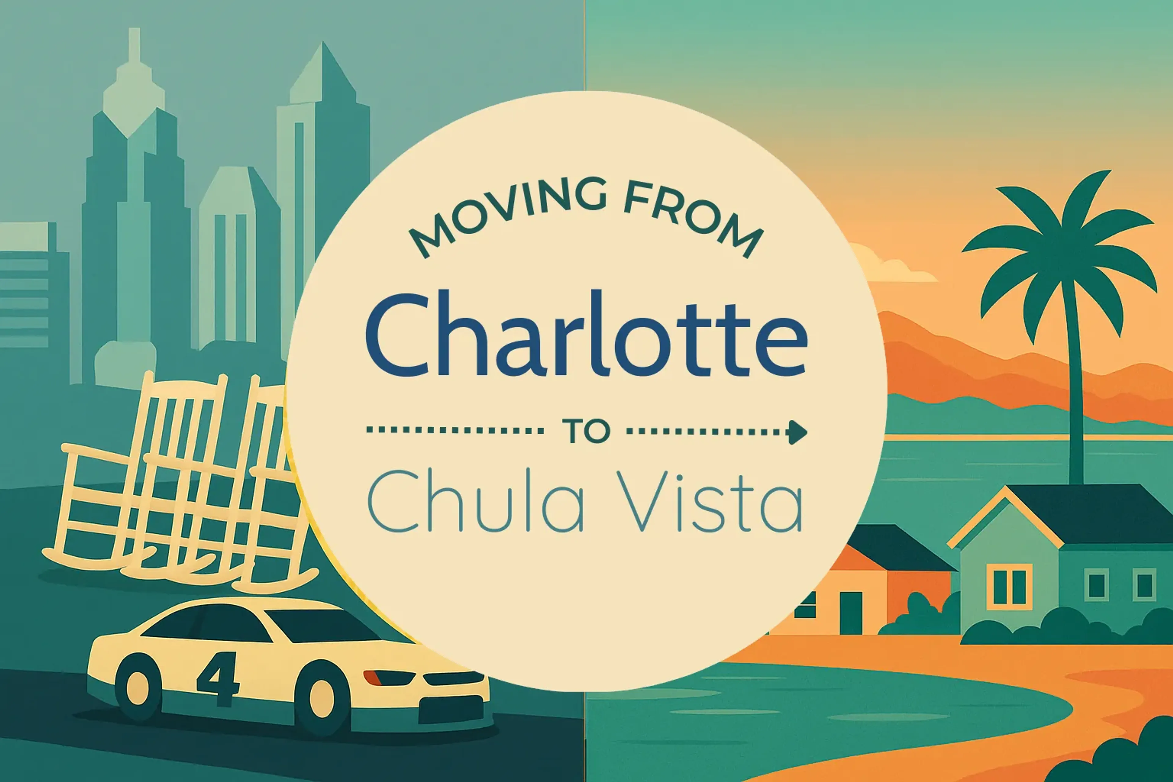 Side-by-side comparison of Charlotte to Chula Vista moving companies