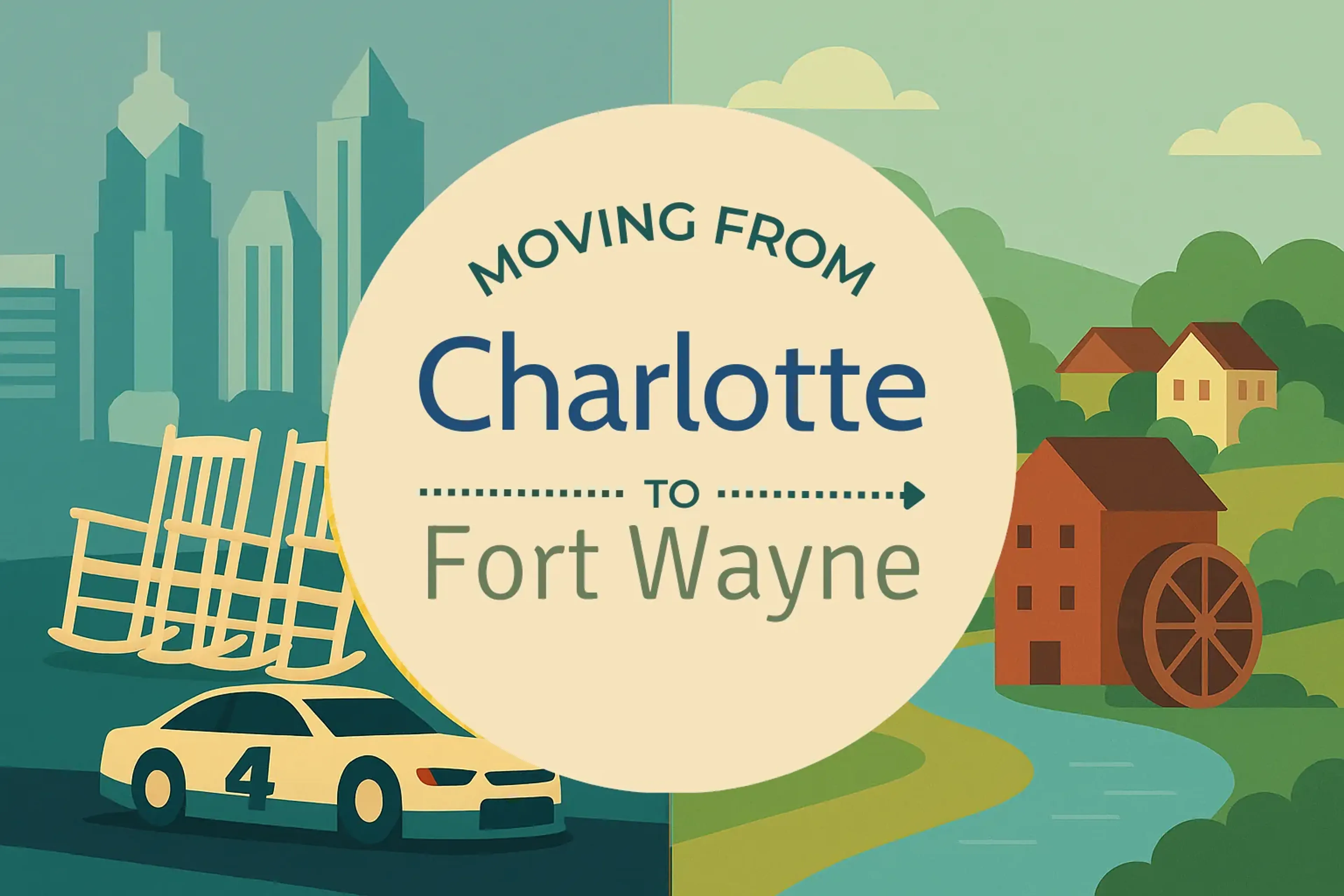 Side-by-side comparison of Charlotte to Fort Wayne moving companies