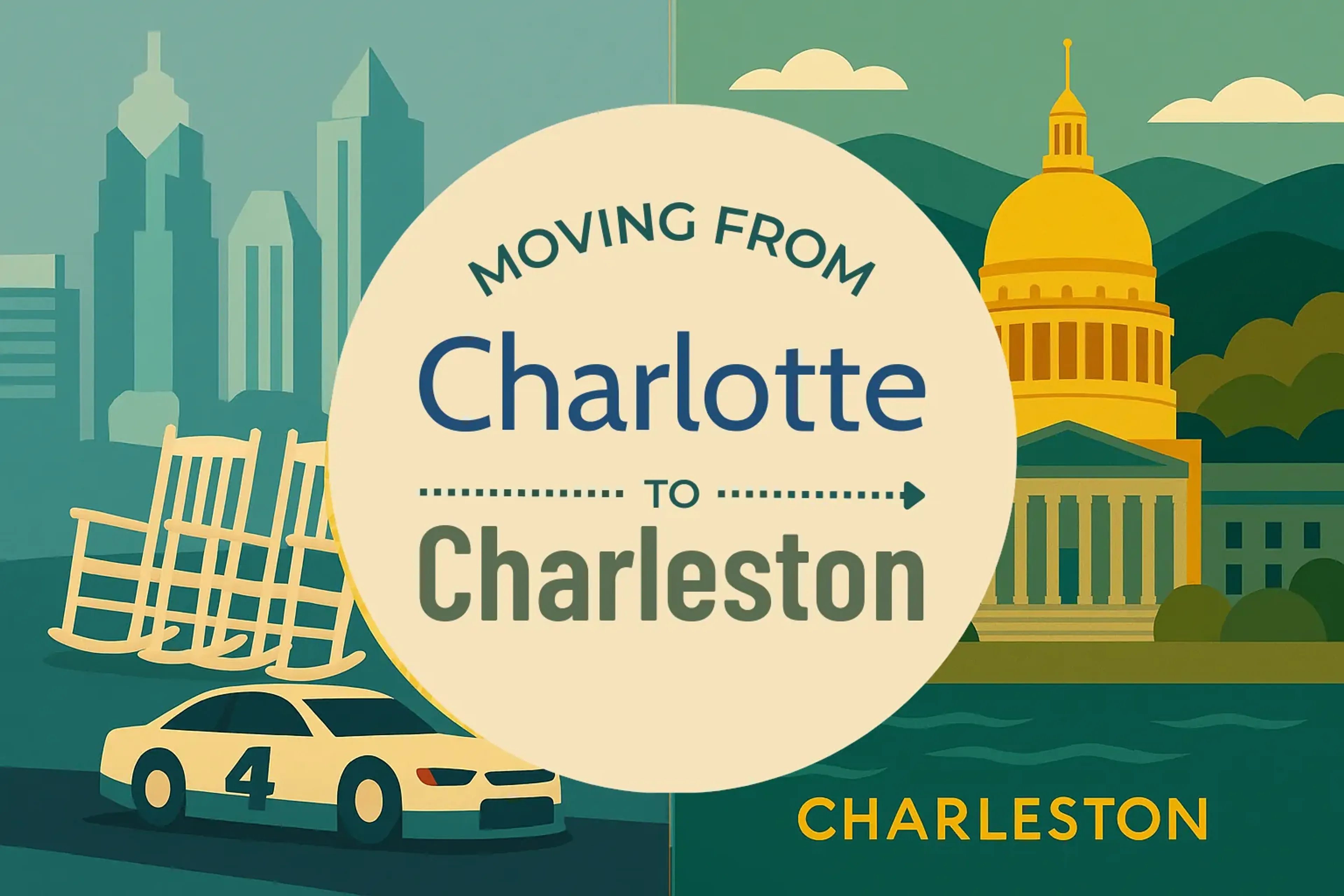 Side-by-side comparison of Charlotte to Charleston moving companies