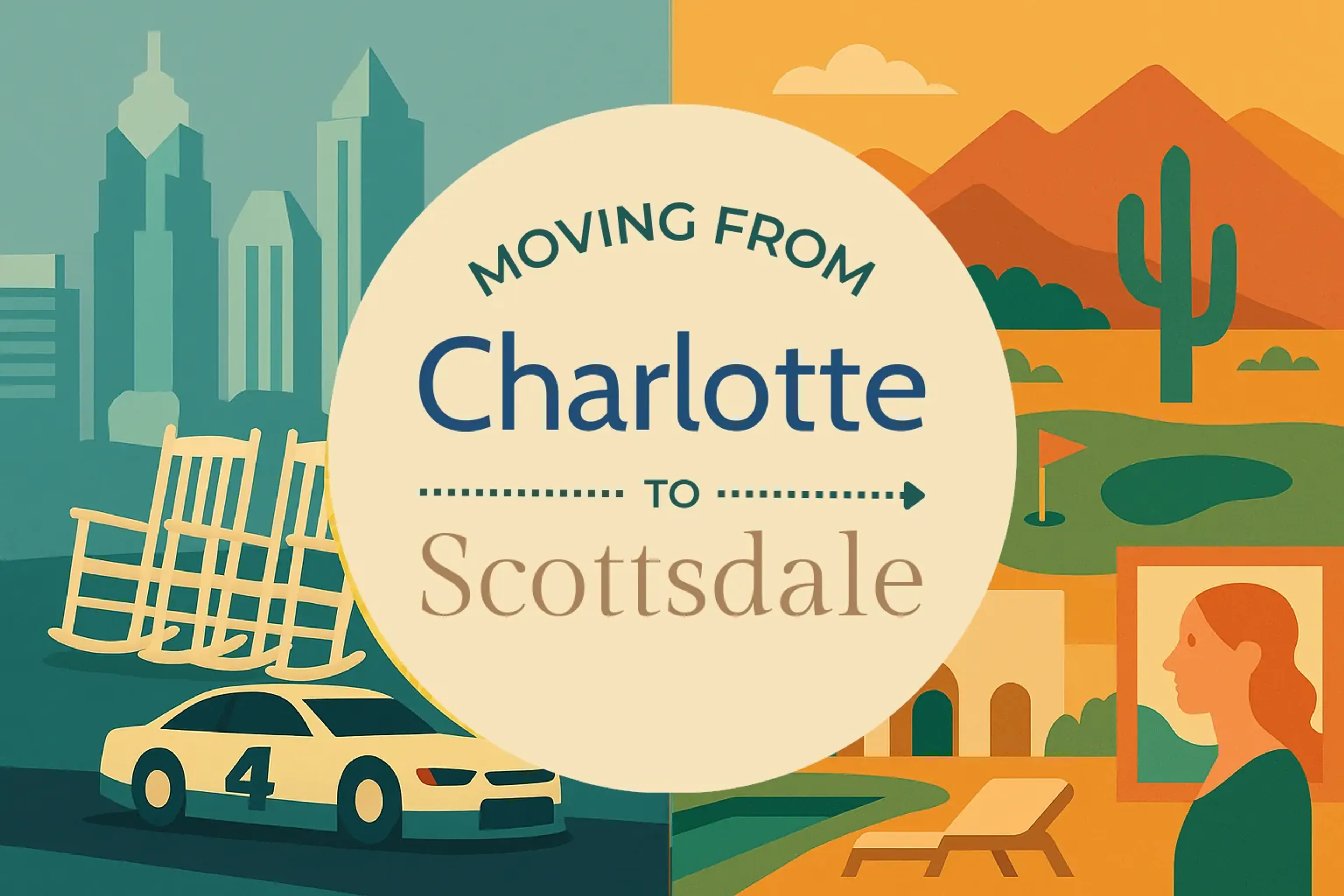 Side-by-side comparison of Charlotte to Scottsdale moving companies
