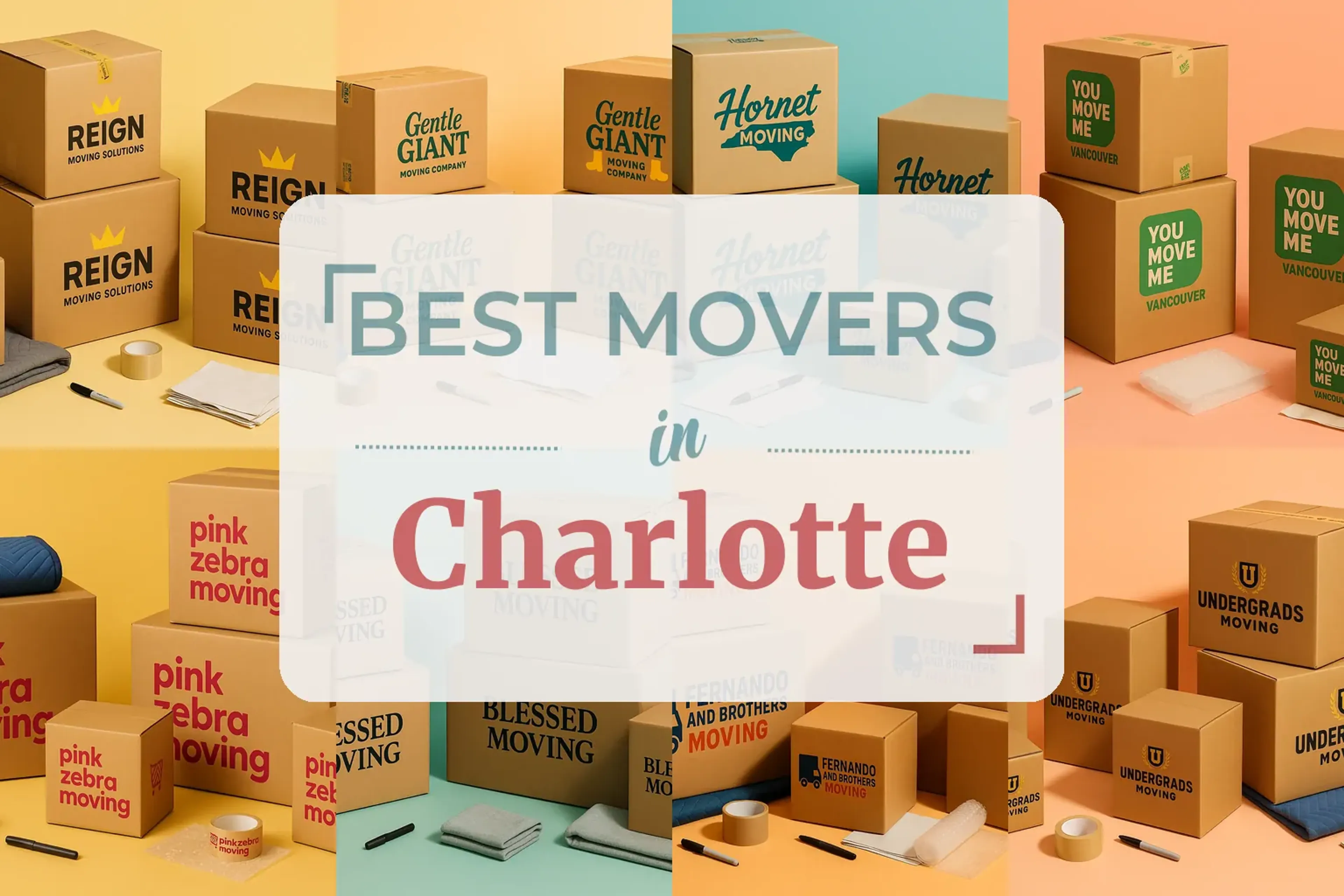 Side-by-side comparison of Charlotte moving companies