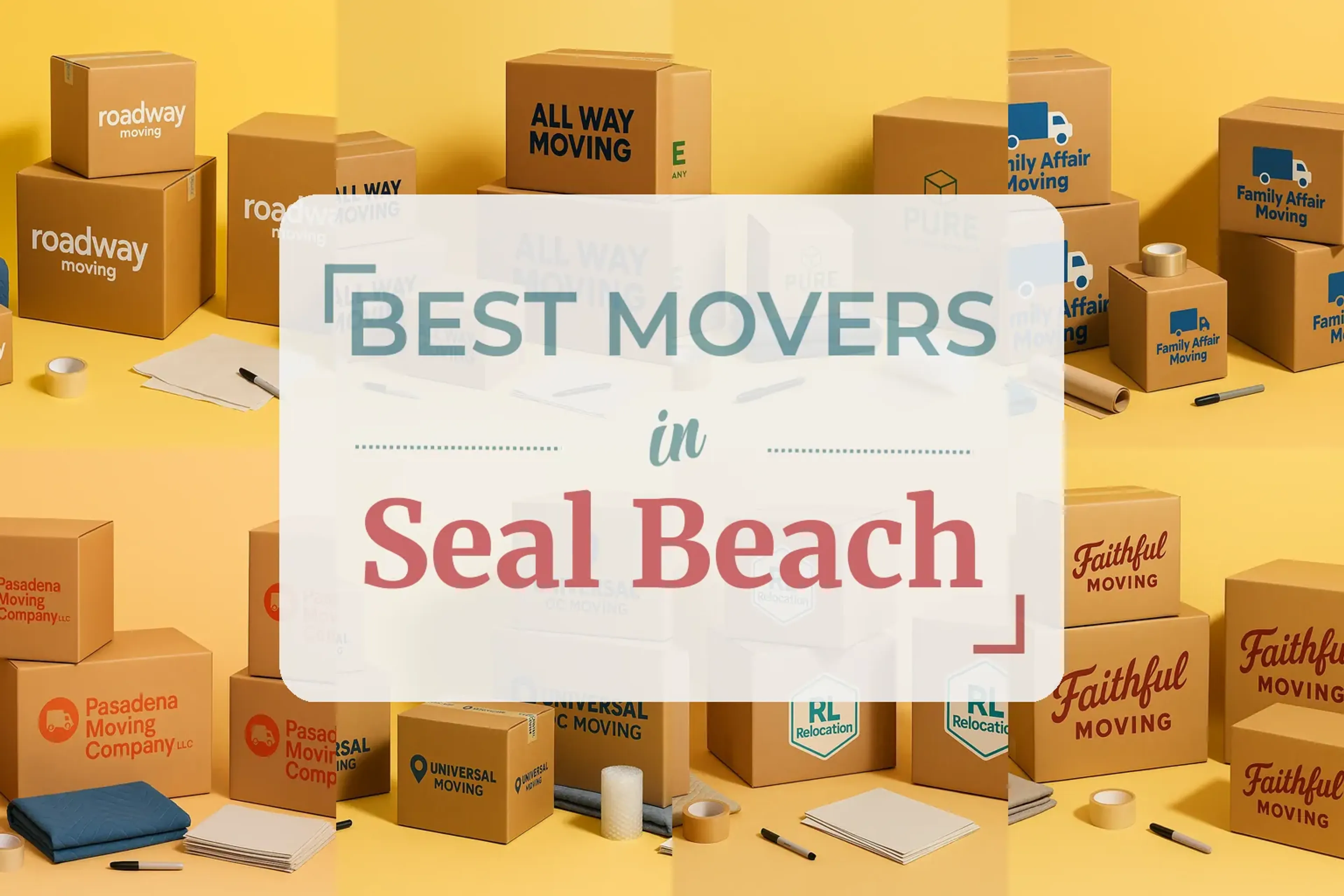 Side-by-side comparison of Seal Beach moving companies