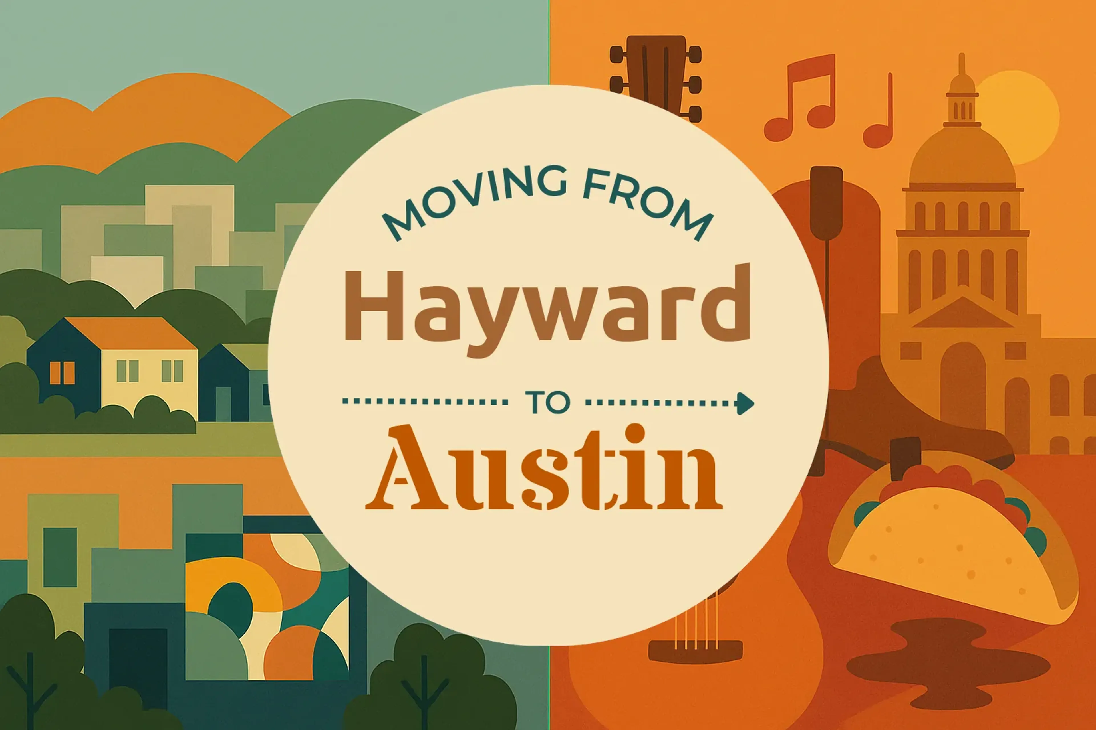 Side-by-side comparison of Hayward to Austin moving companies