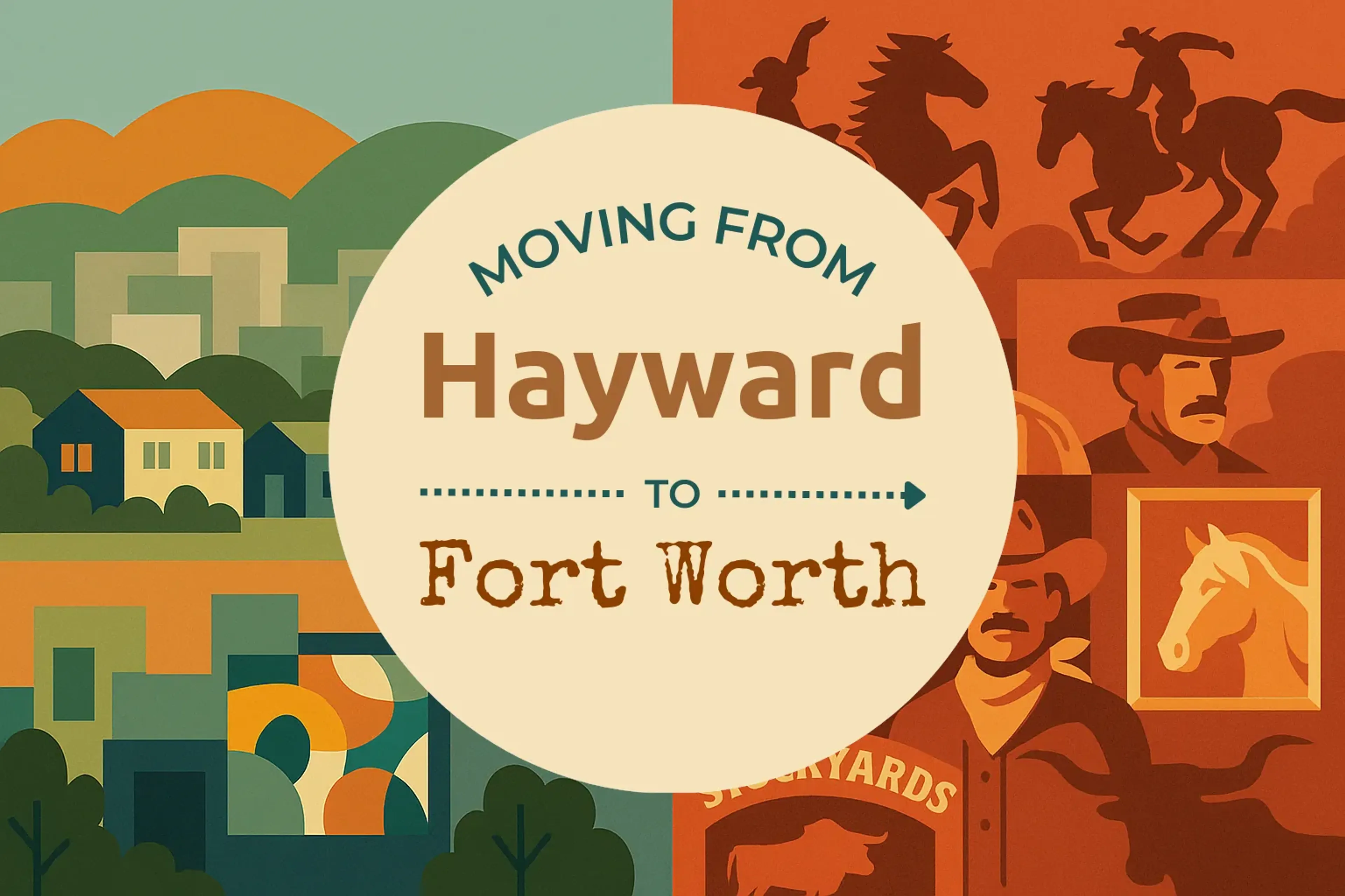Side-by-side comparison of Hayward to Fort Worth moving companies
