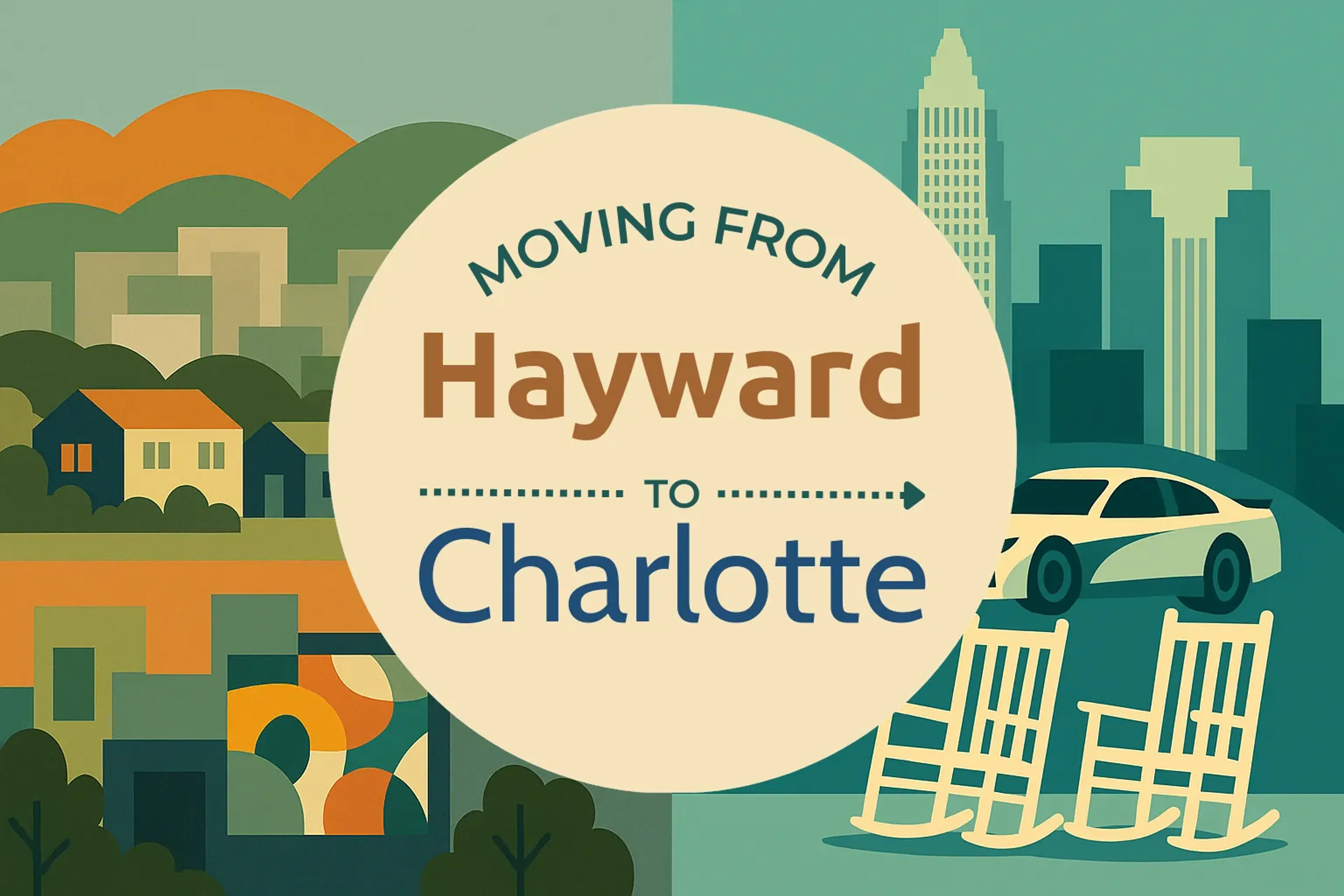Side-by-side comparison of Hayward to Charlotte moving companies