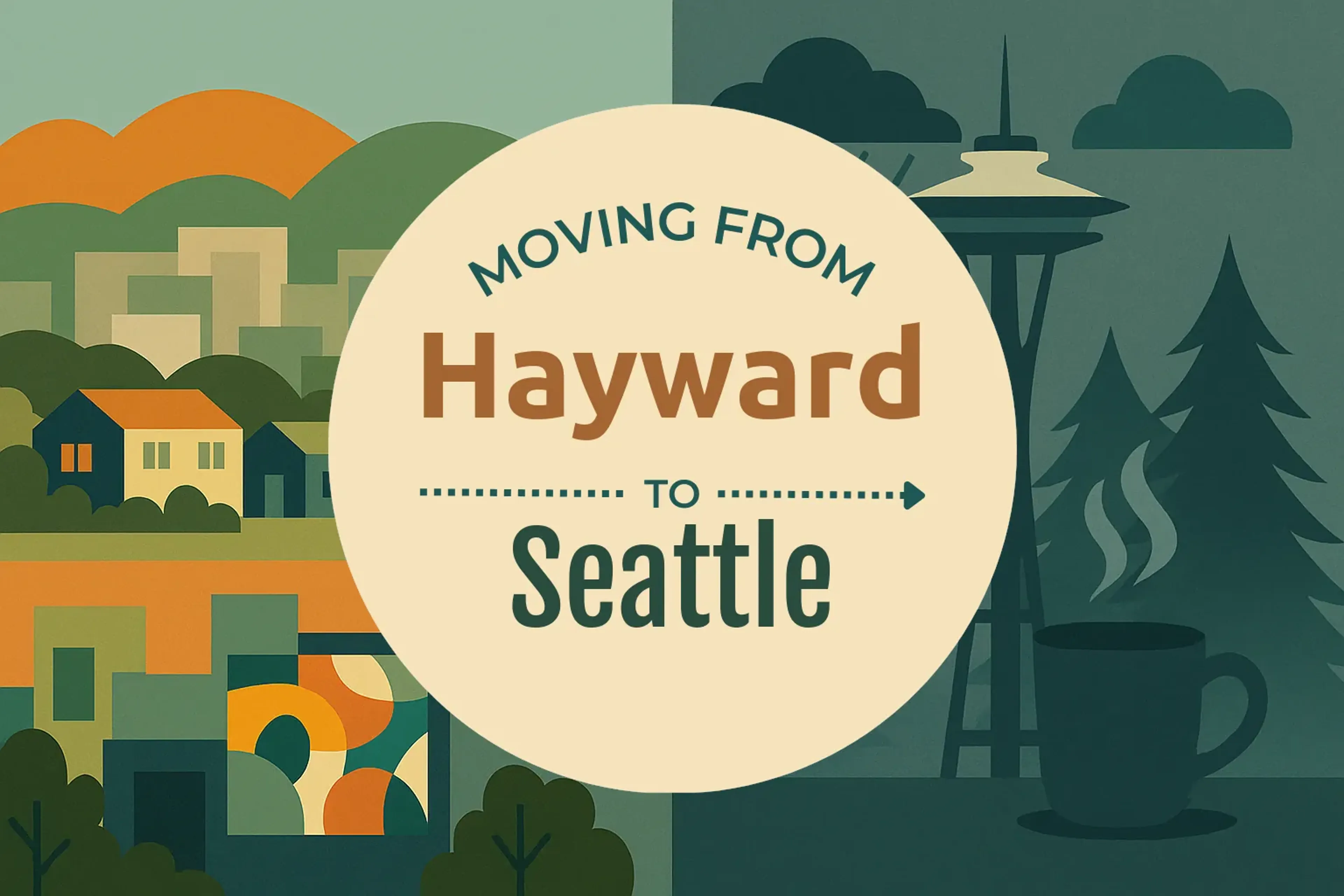 Side-by-side comparison of Hayward to Seattle moving companies