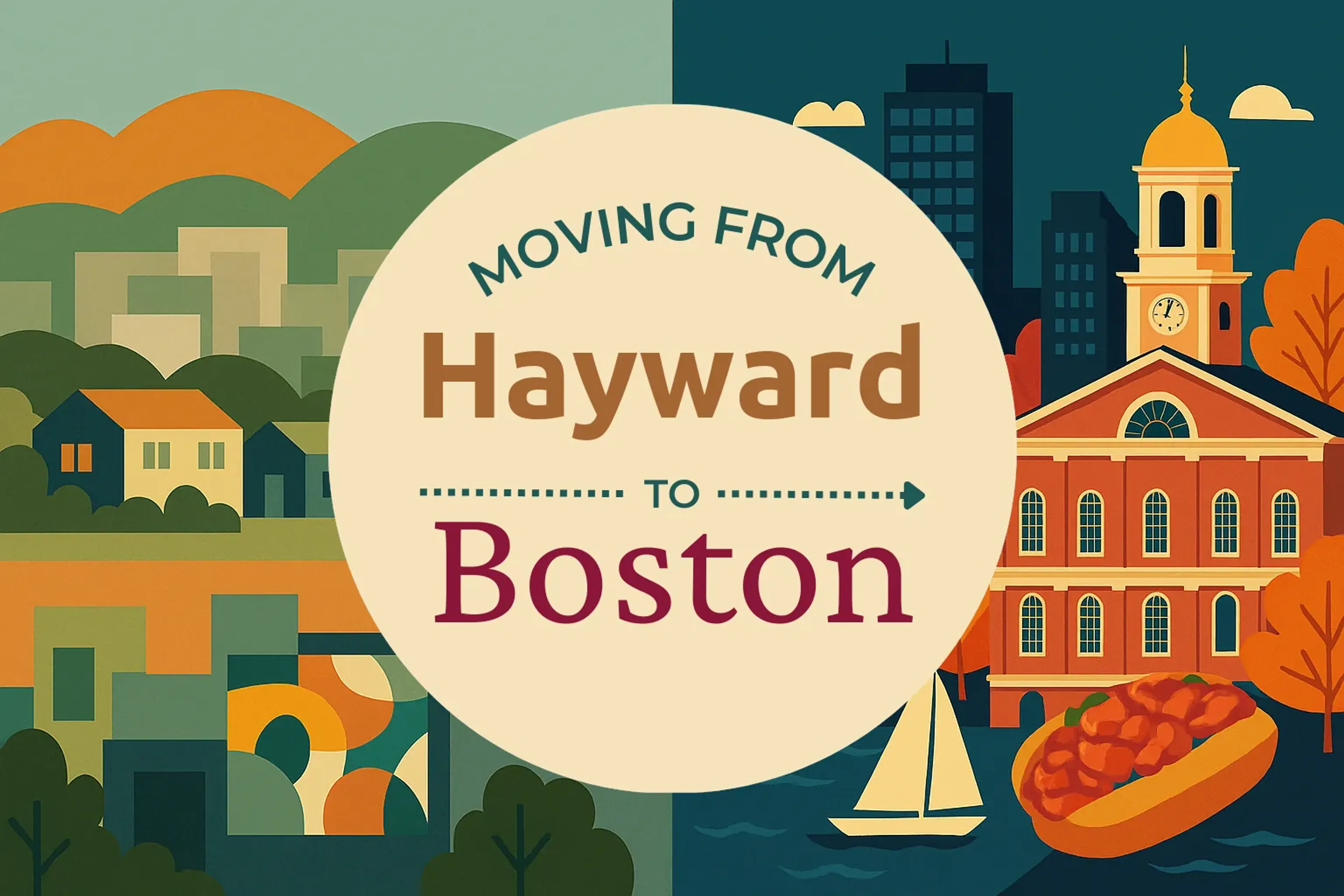 Side-by-side comparison of Hayward to Boston moving companies