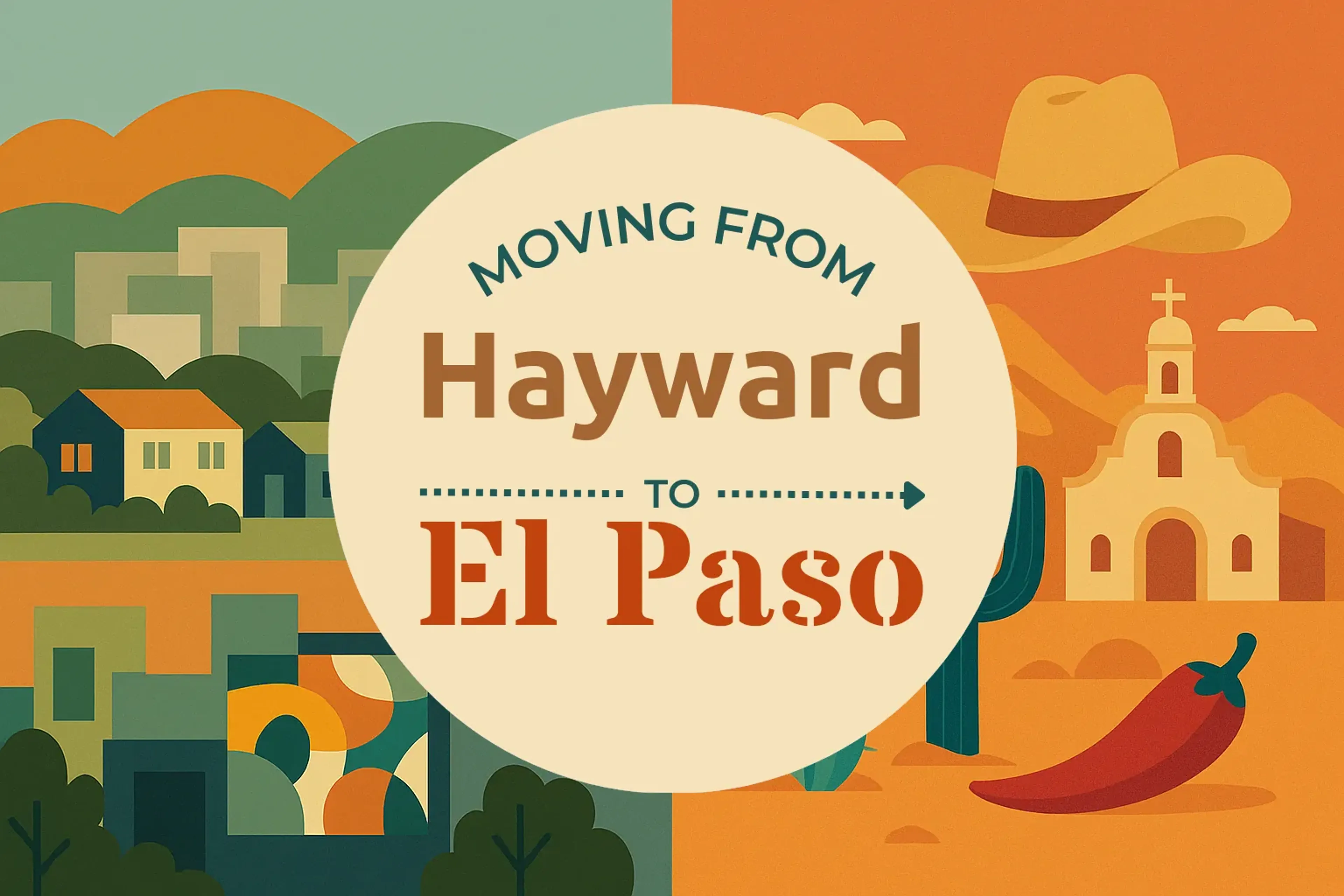 Side-by-side comparison of Hayward to El Paso moving companies