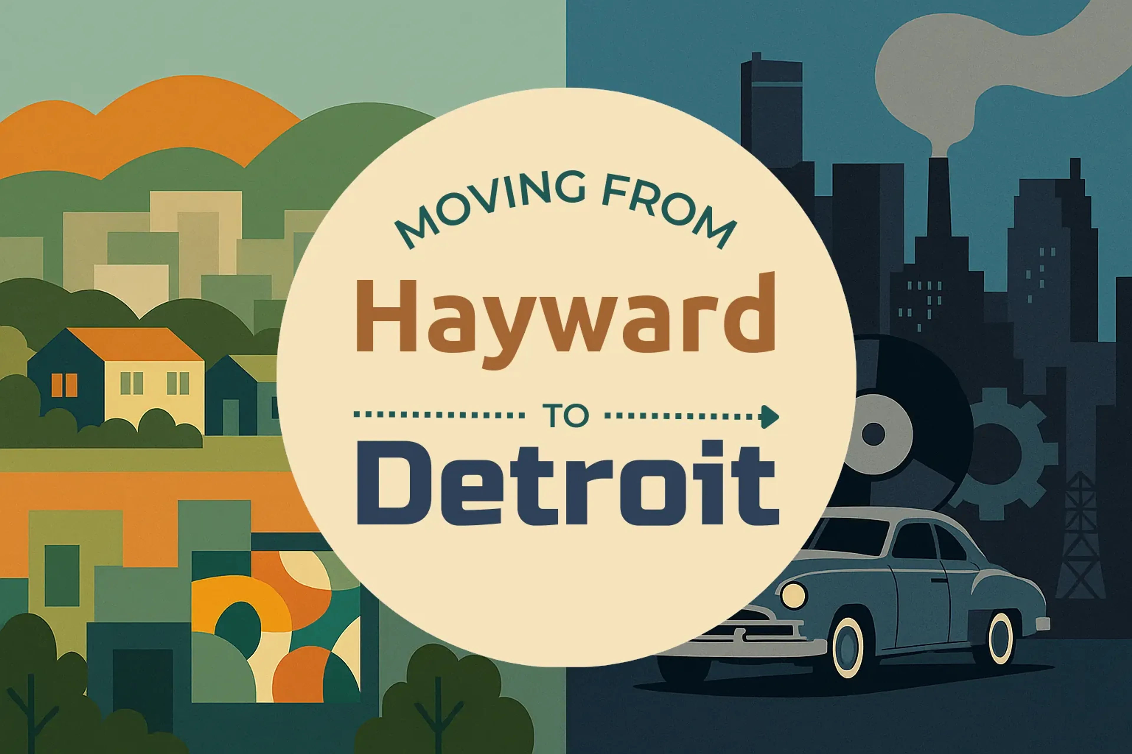 Side-by-side comparison of Hayward to Detroit moving companies