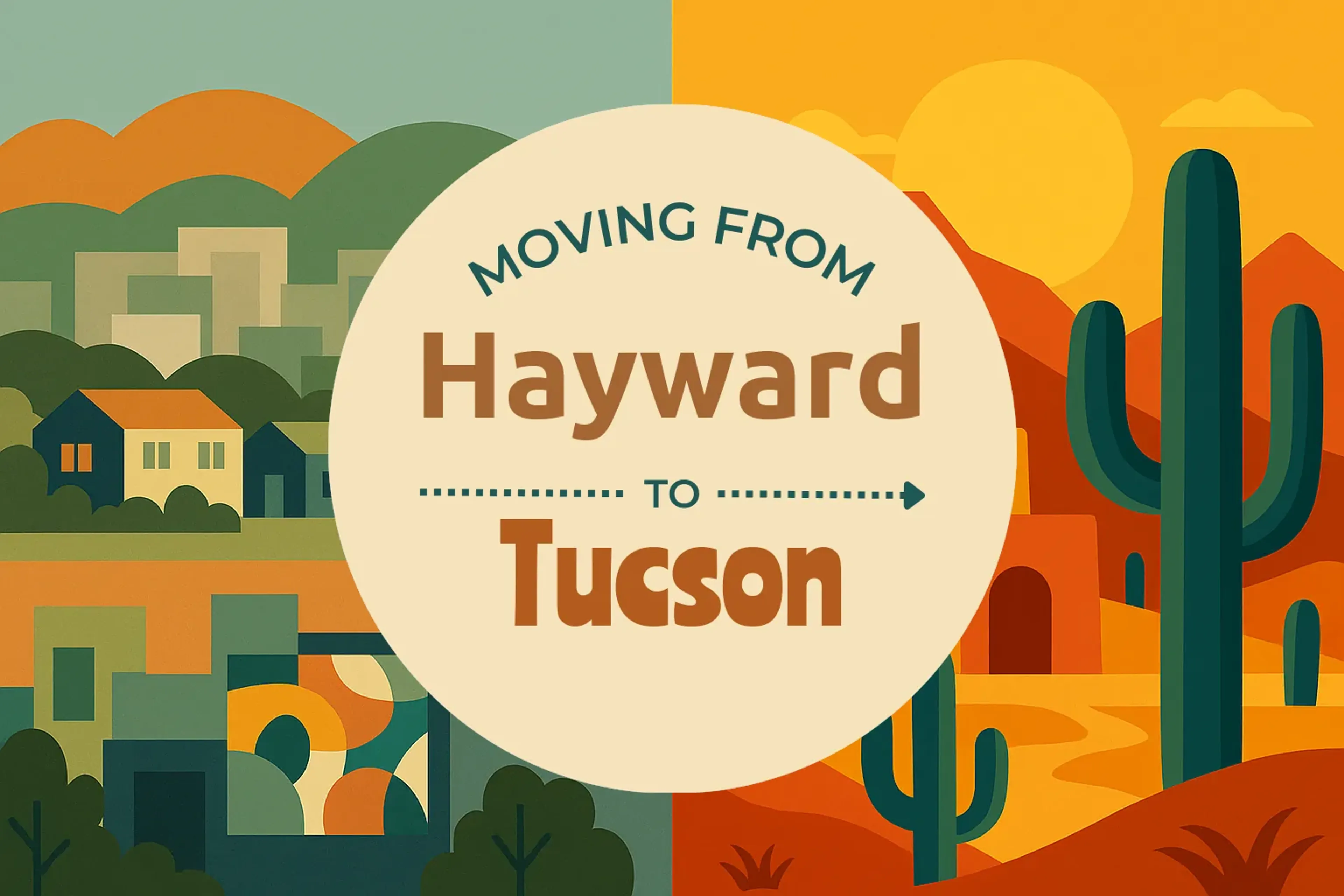 Side-by-side comparison of Hayward to Tucson moving companies