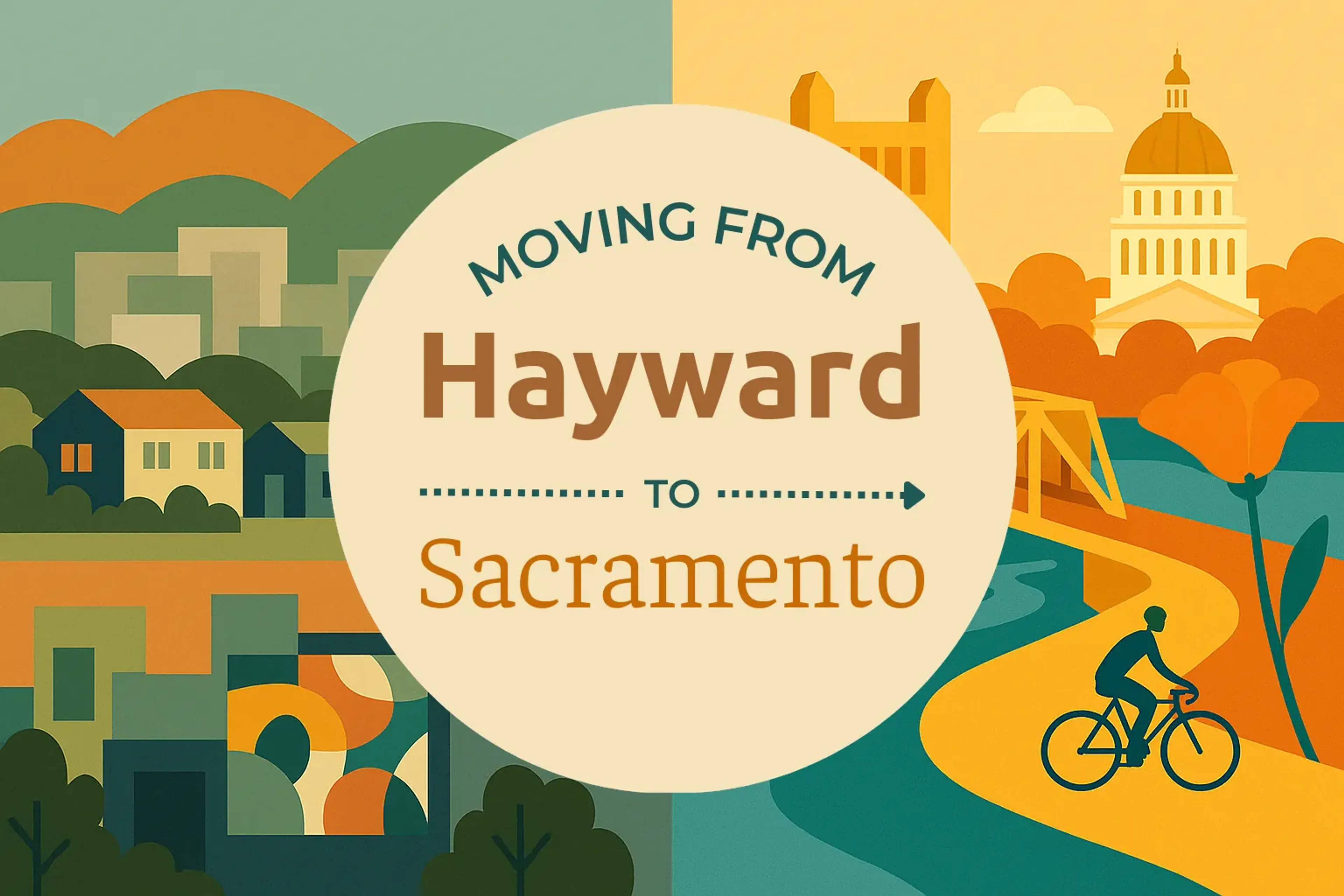 Side-by-side comparison of Hayward to Sacramento moving companies