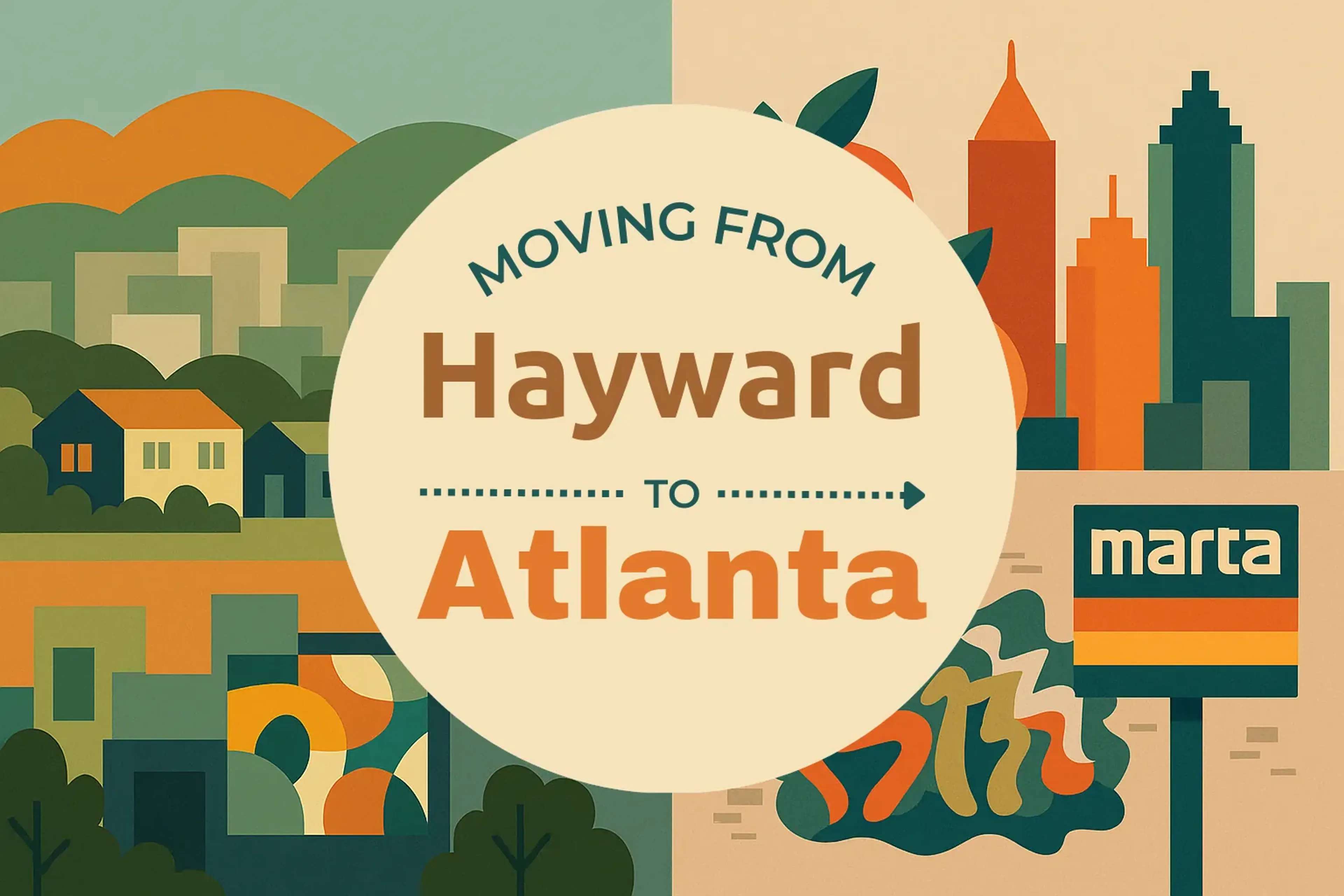 Side-by-side comparison of Hayward to Atlanta moving companies