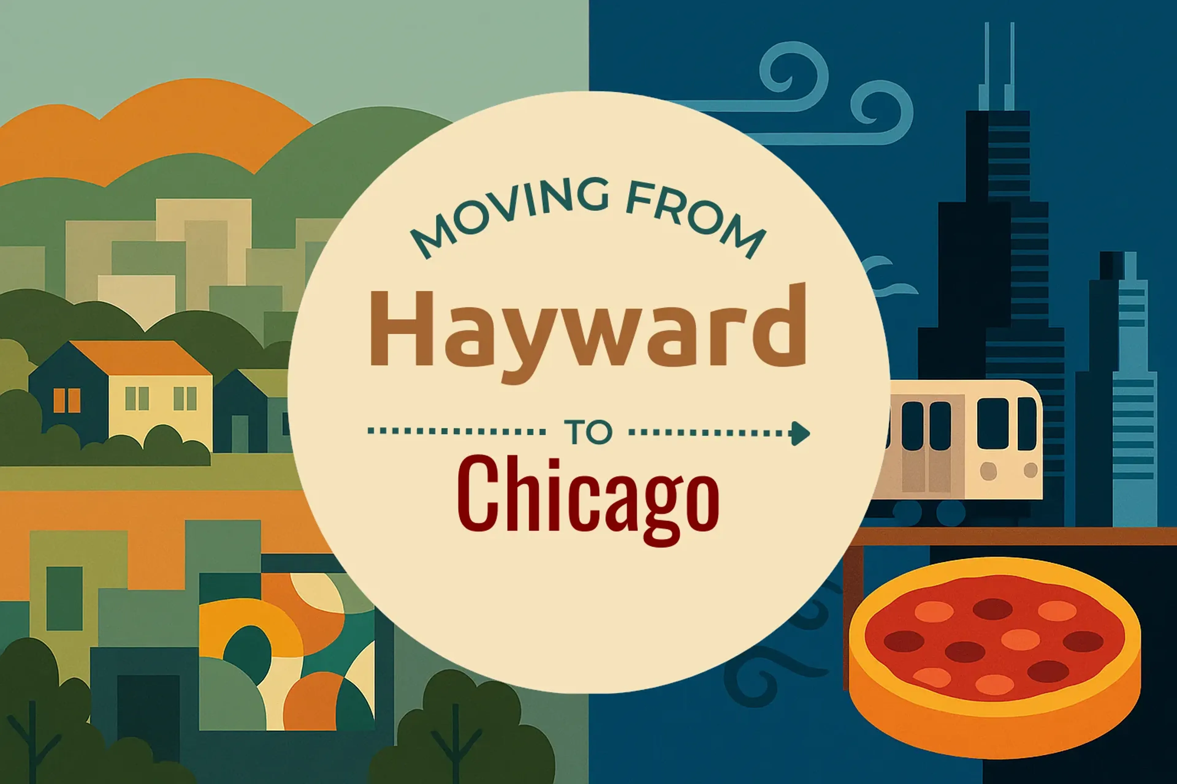Side-by-side comparison of Hayward to Chicago moving companies