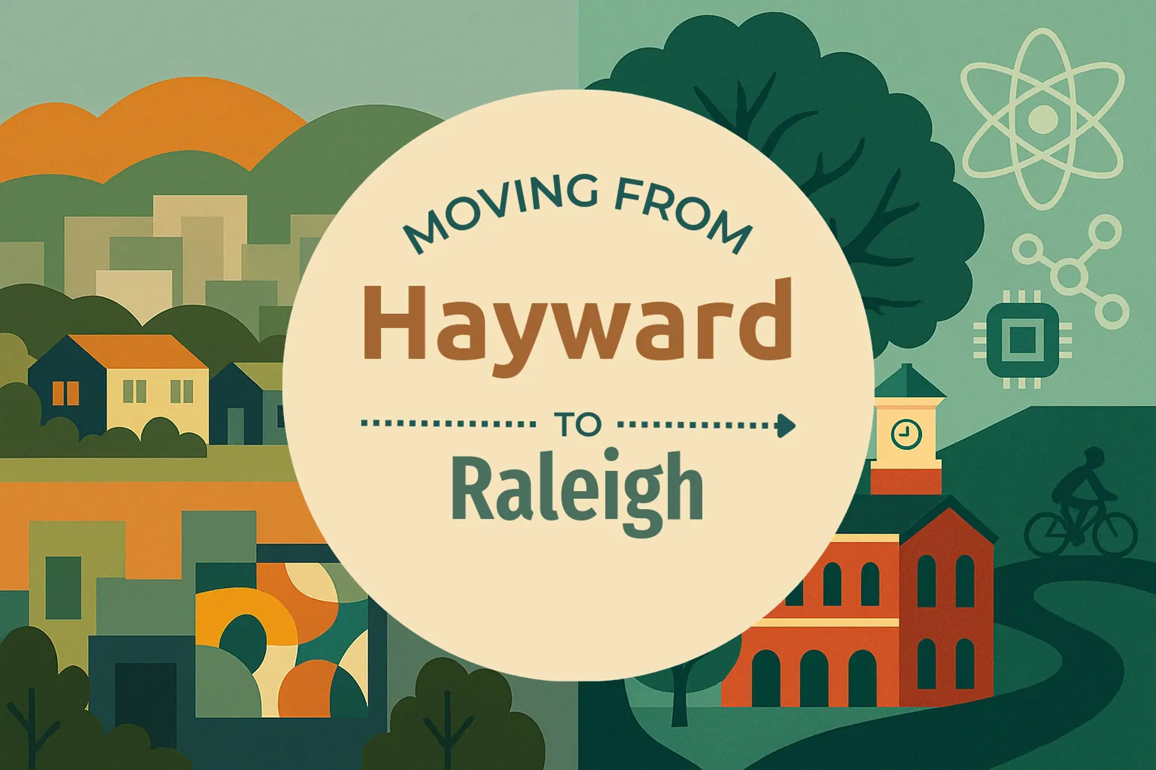 Side-by-side comparison of Hayward to Raleigh moving companies
