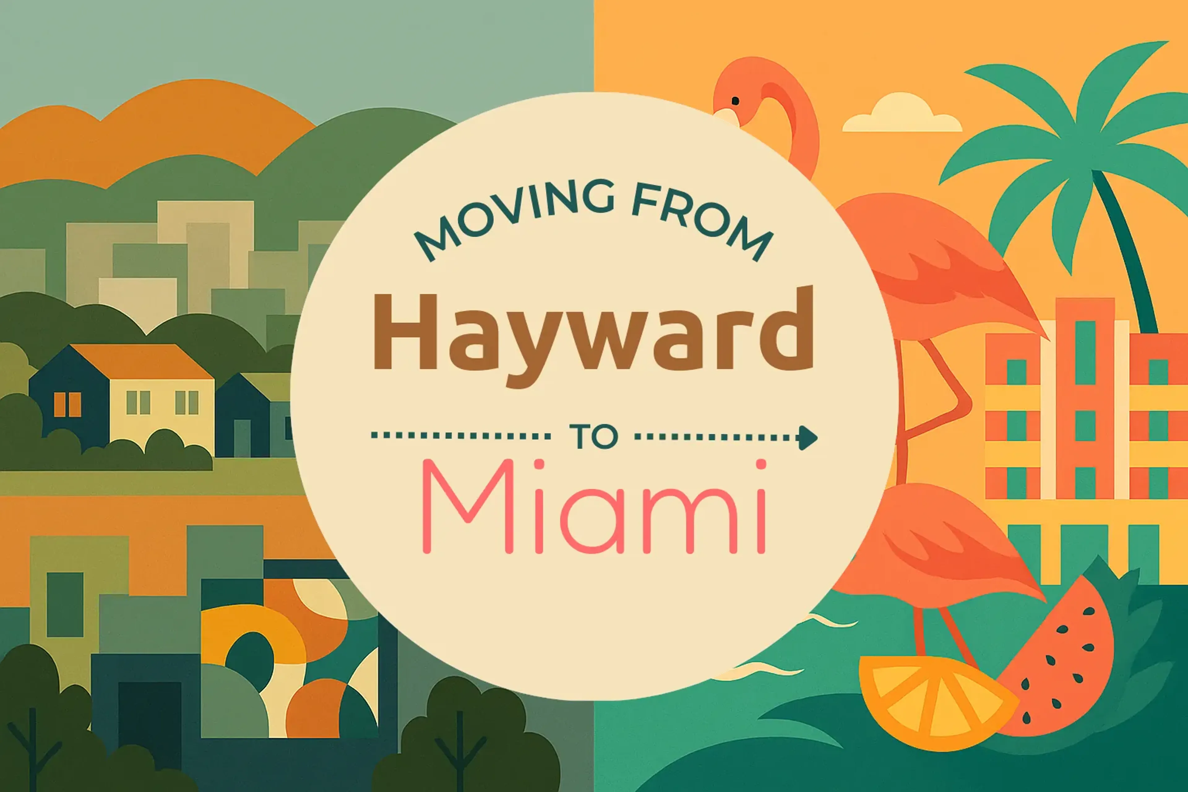 Side-by-side comparison of Hayward to Miami moving companies