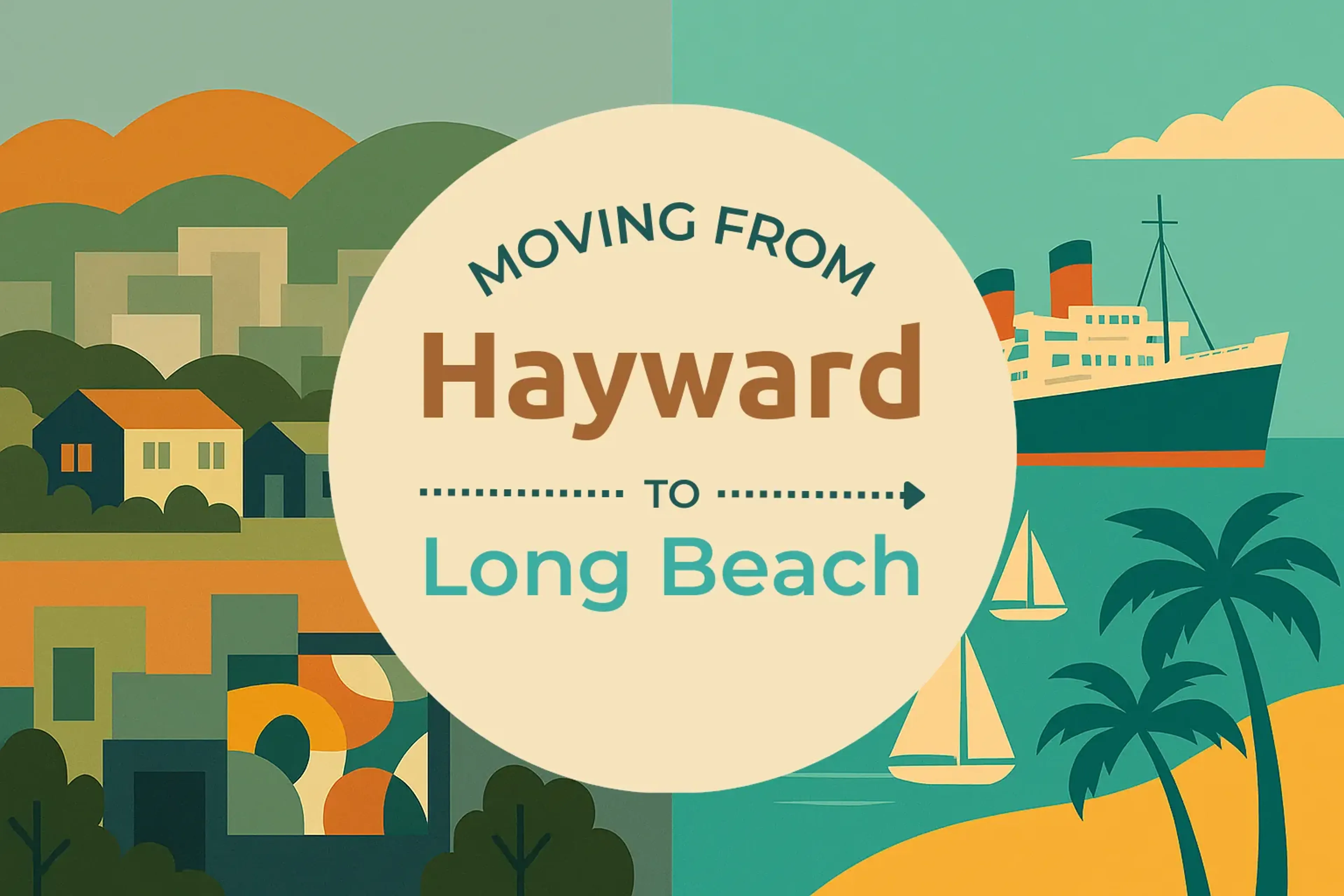 Side-by-side comparison of Hayward to Long Beach moving companies