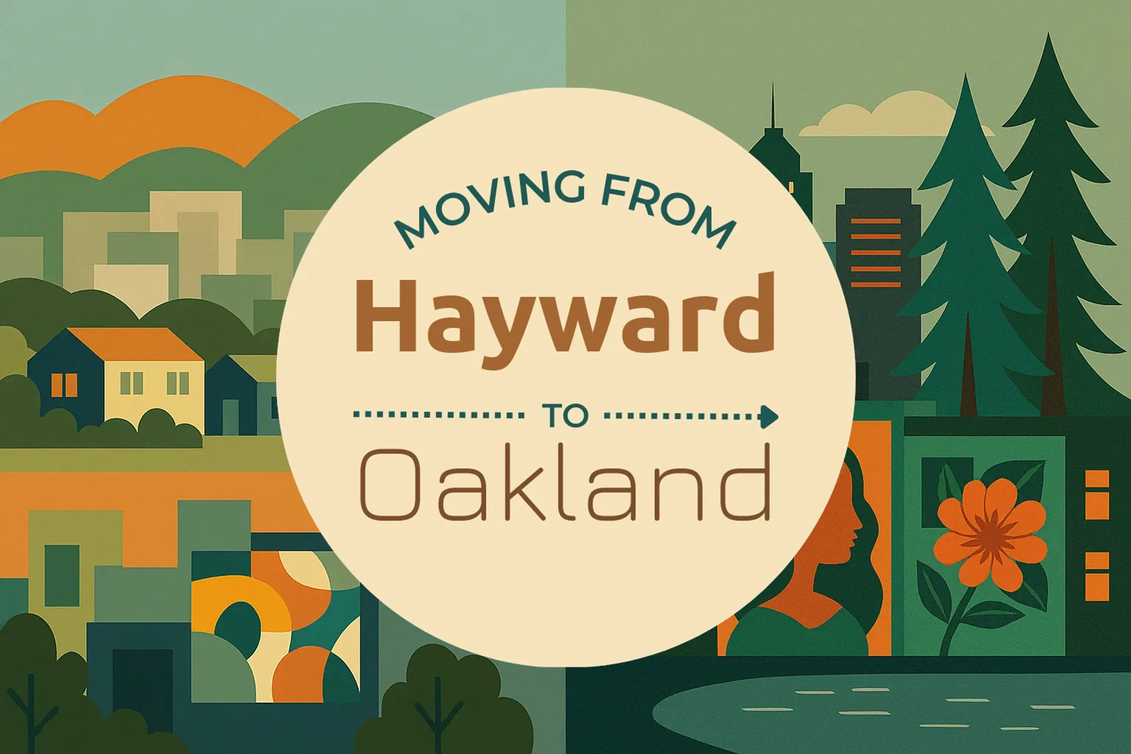Side-by-side comparison of Hayward to Oakland moving companies