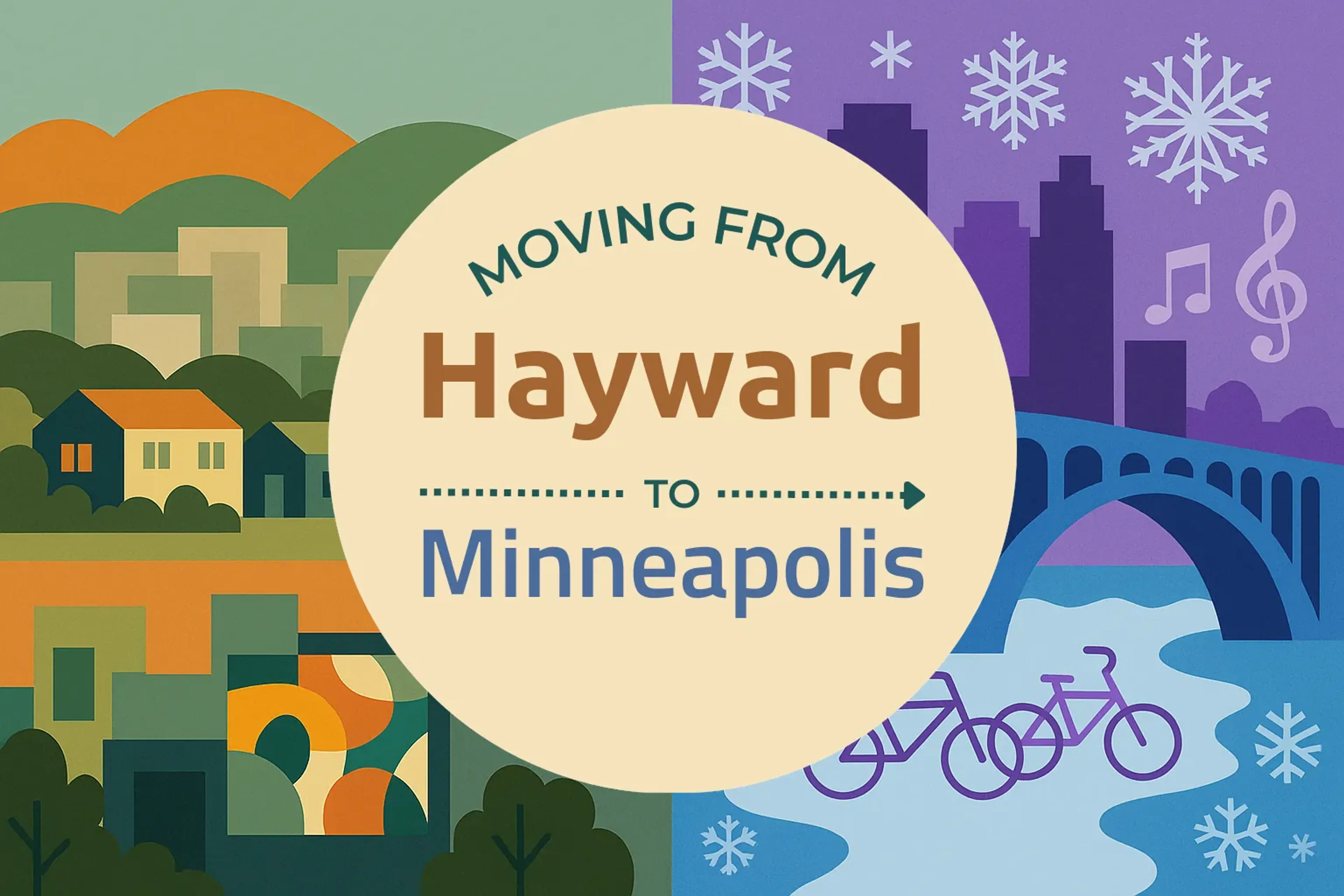 Side-by-side comparison of Hayward to Minneapolis moving companies