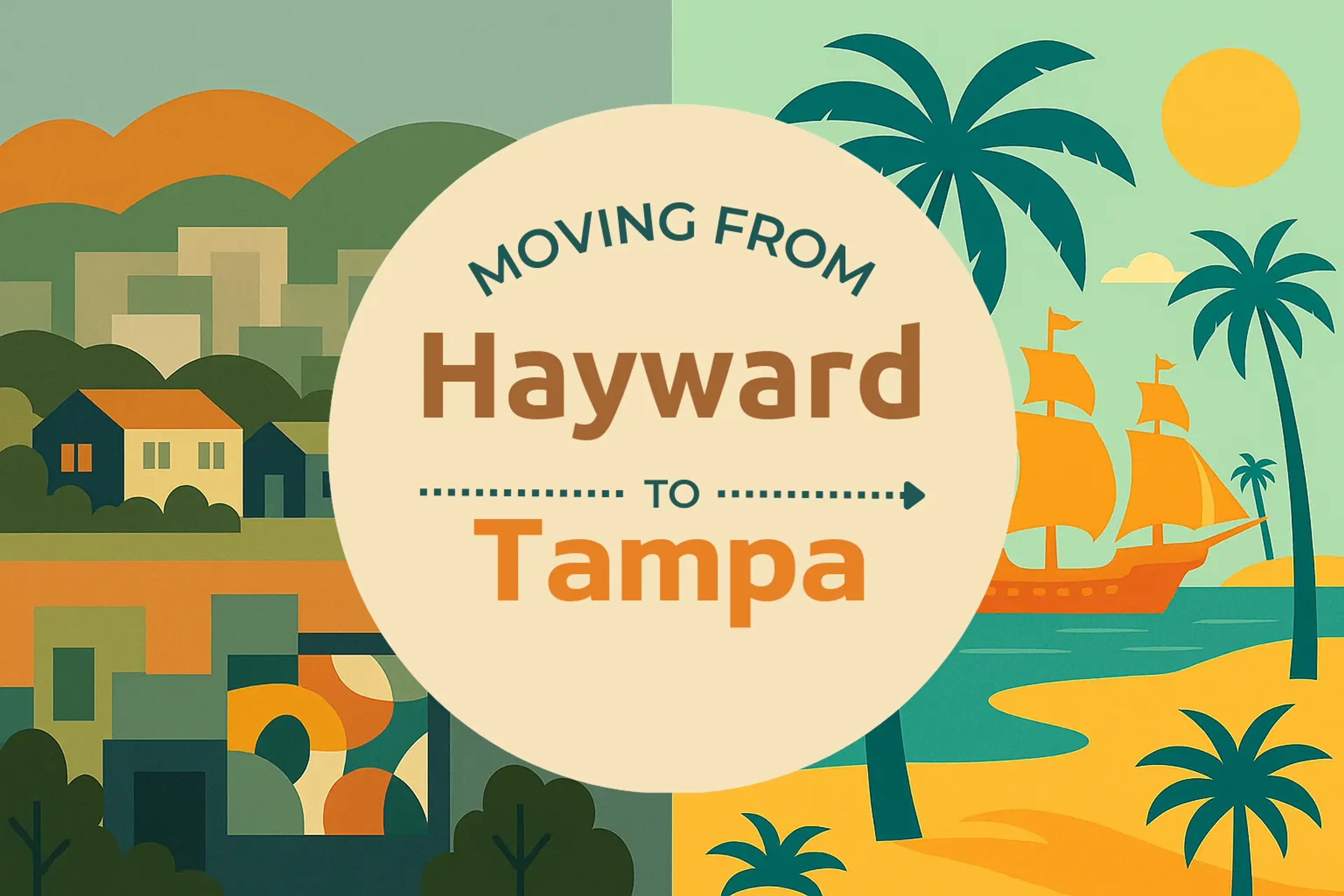 Side-by-side comparison of Hayward to Tampa moving companies