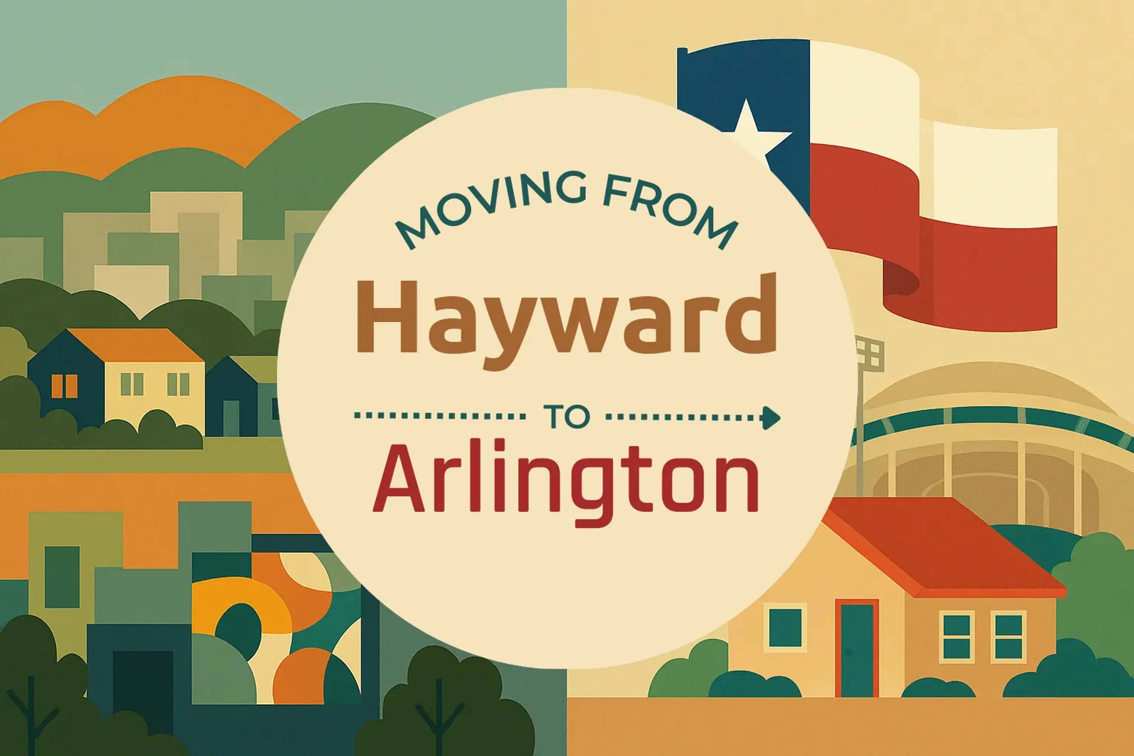 Side-by-side comparison of Hayward to Arlington moving companies