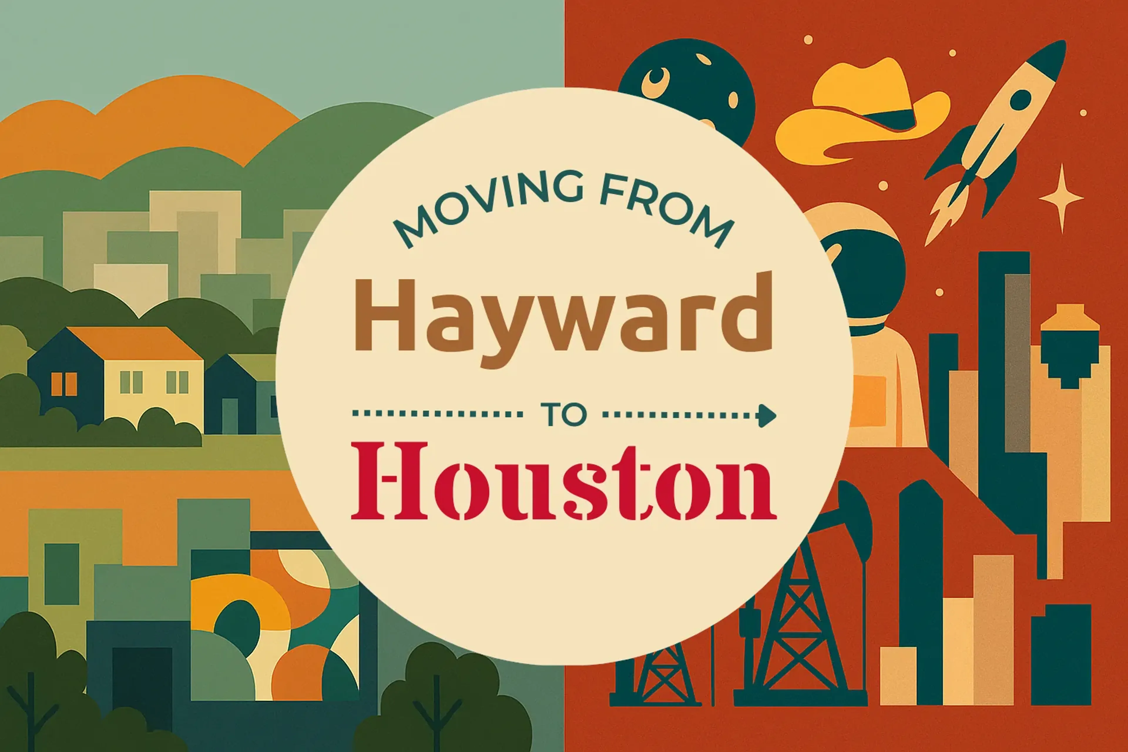 Side-by-side comparison of Hayward to Houston moving companies