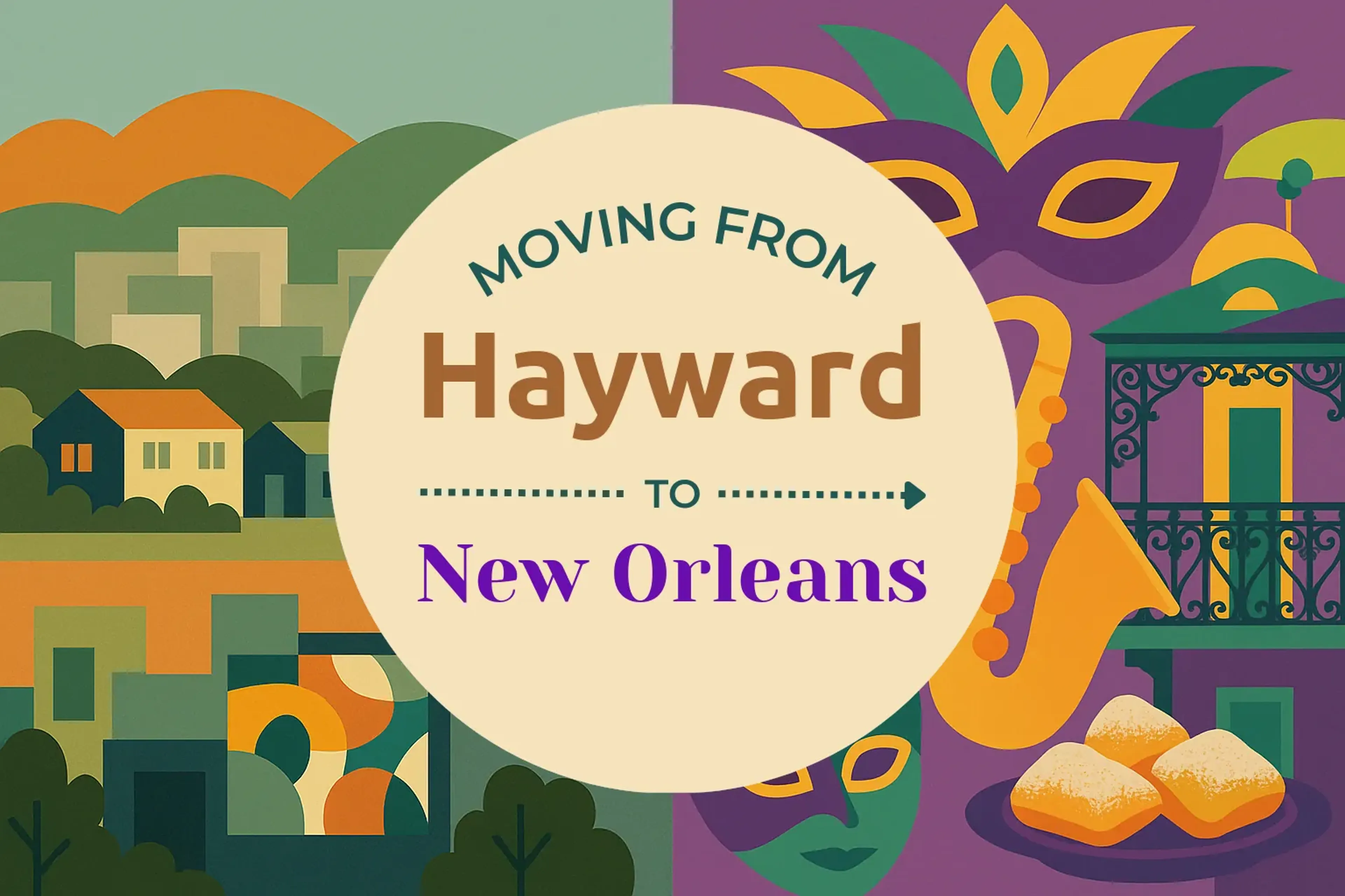 Side-by-side comparison of Hayward to New Orleans moving companies
