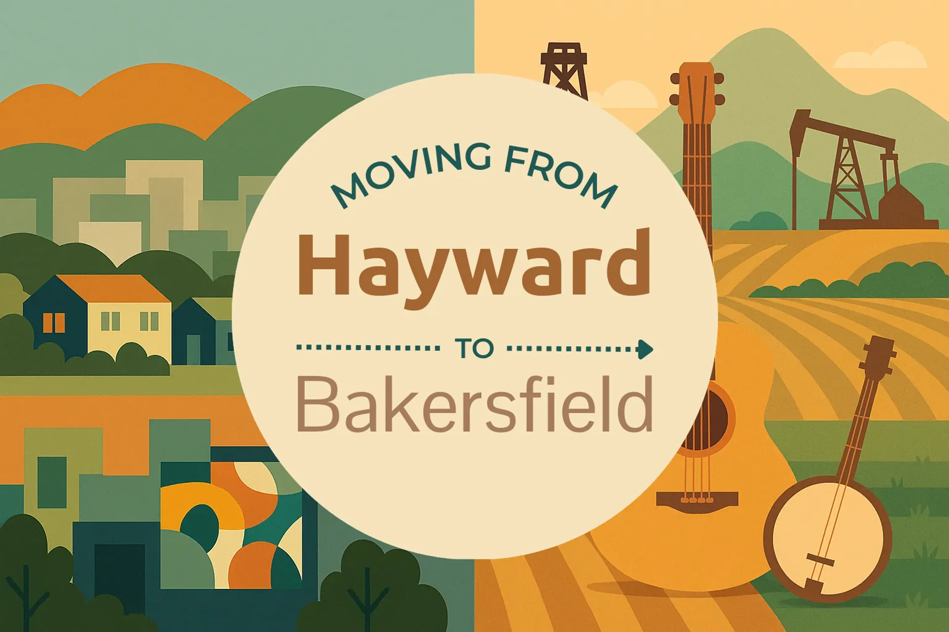 Side-by-side comparison of Hayward to Bakersfield moving companies