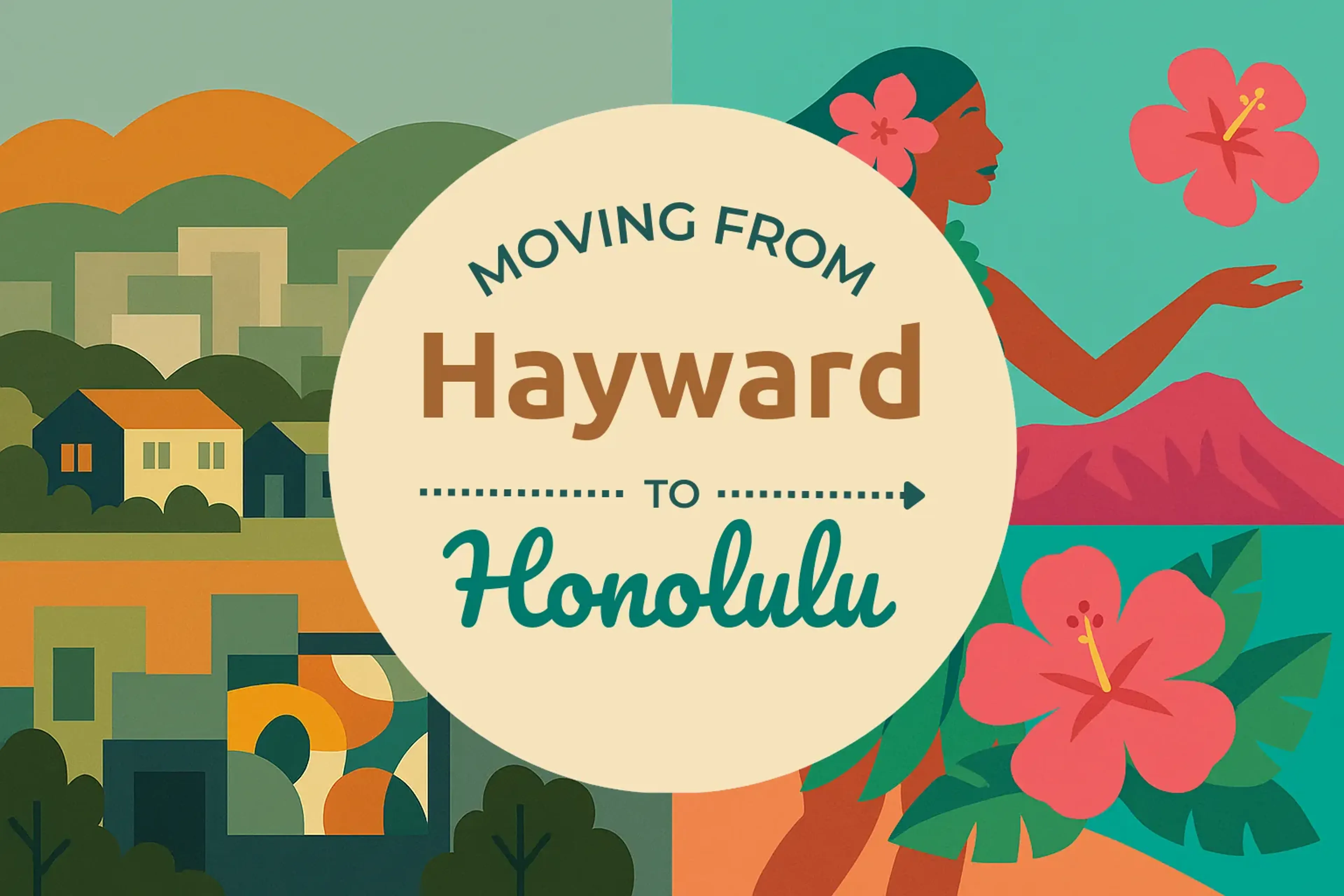 Side-by-side comparison of Hayward to Honolulu moving companies