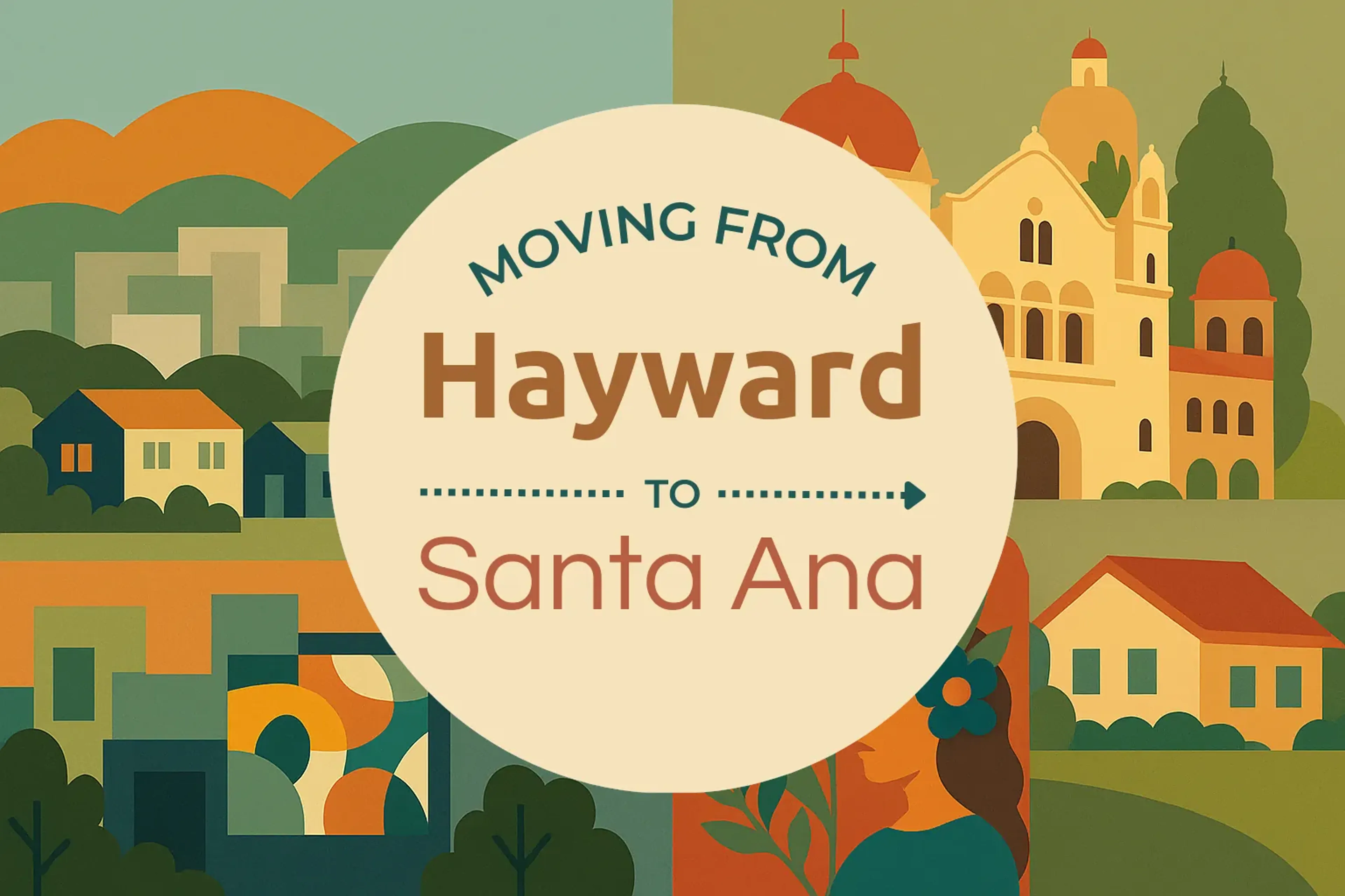 Side-by-side comparison of Hayward to Santa Ana moving companies