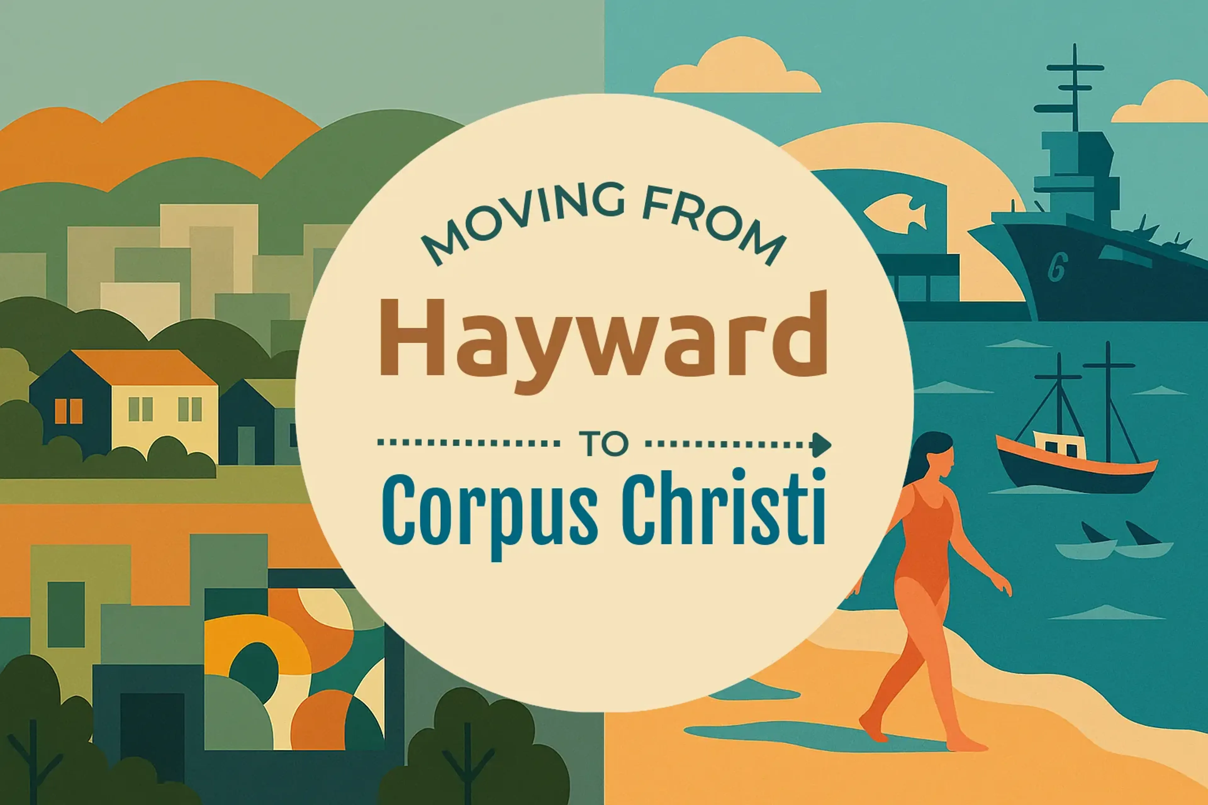 Side-by-side comparison of Hayward to Corpus Christi moving companies