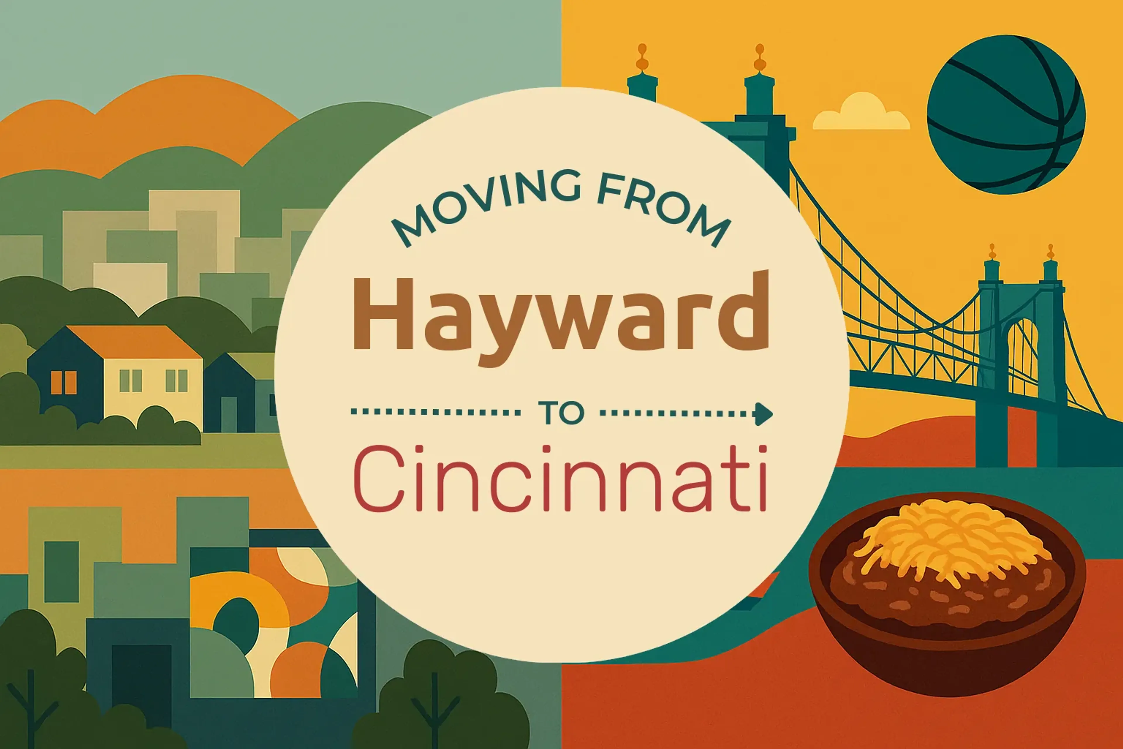 Side-by-side comparison of Hayward to Cincinnati moving companies