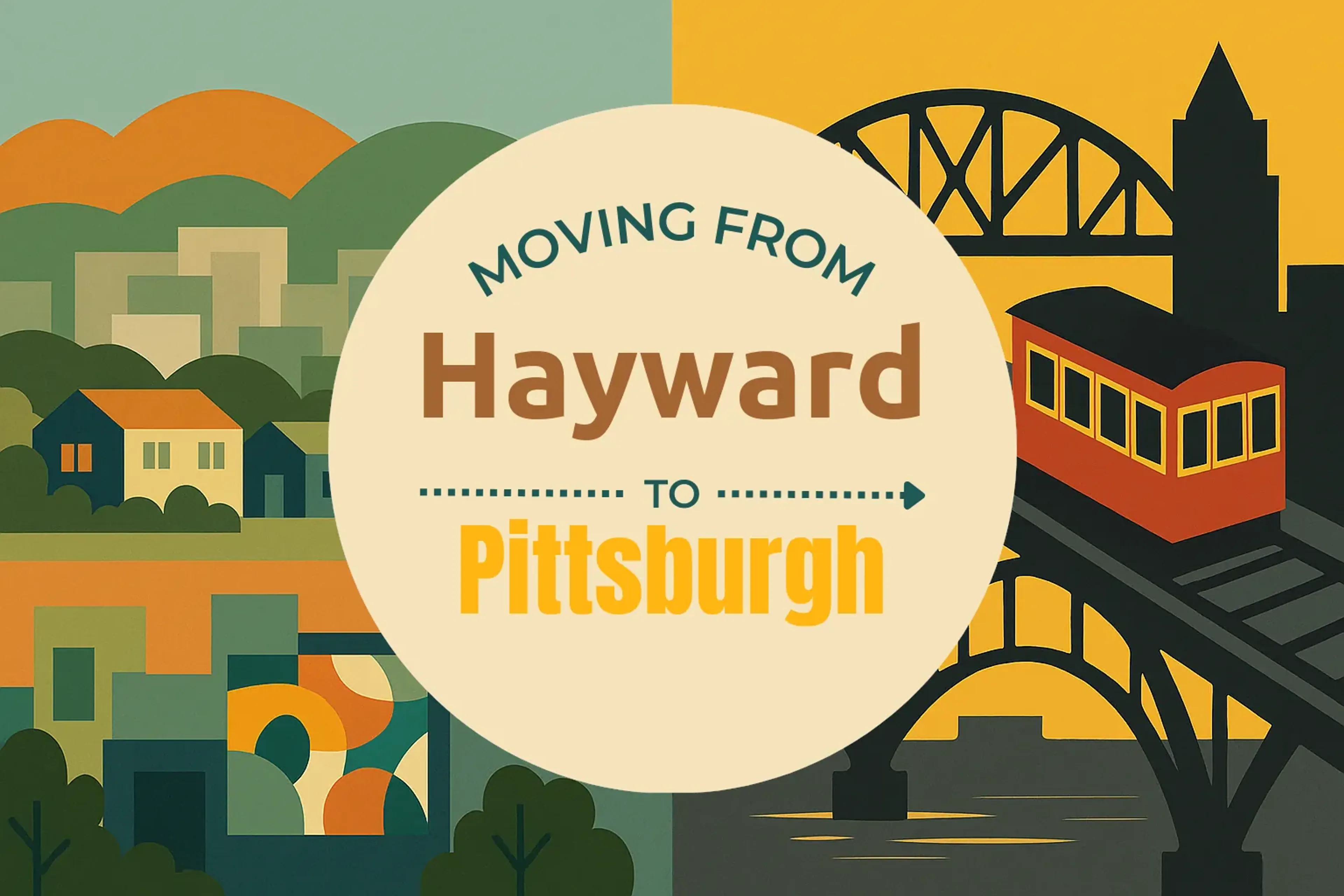 Side-by-side comparison of Hayward to Pittsburgh moving companies
