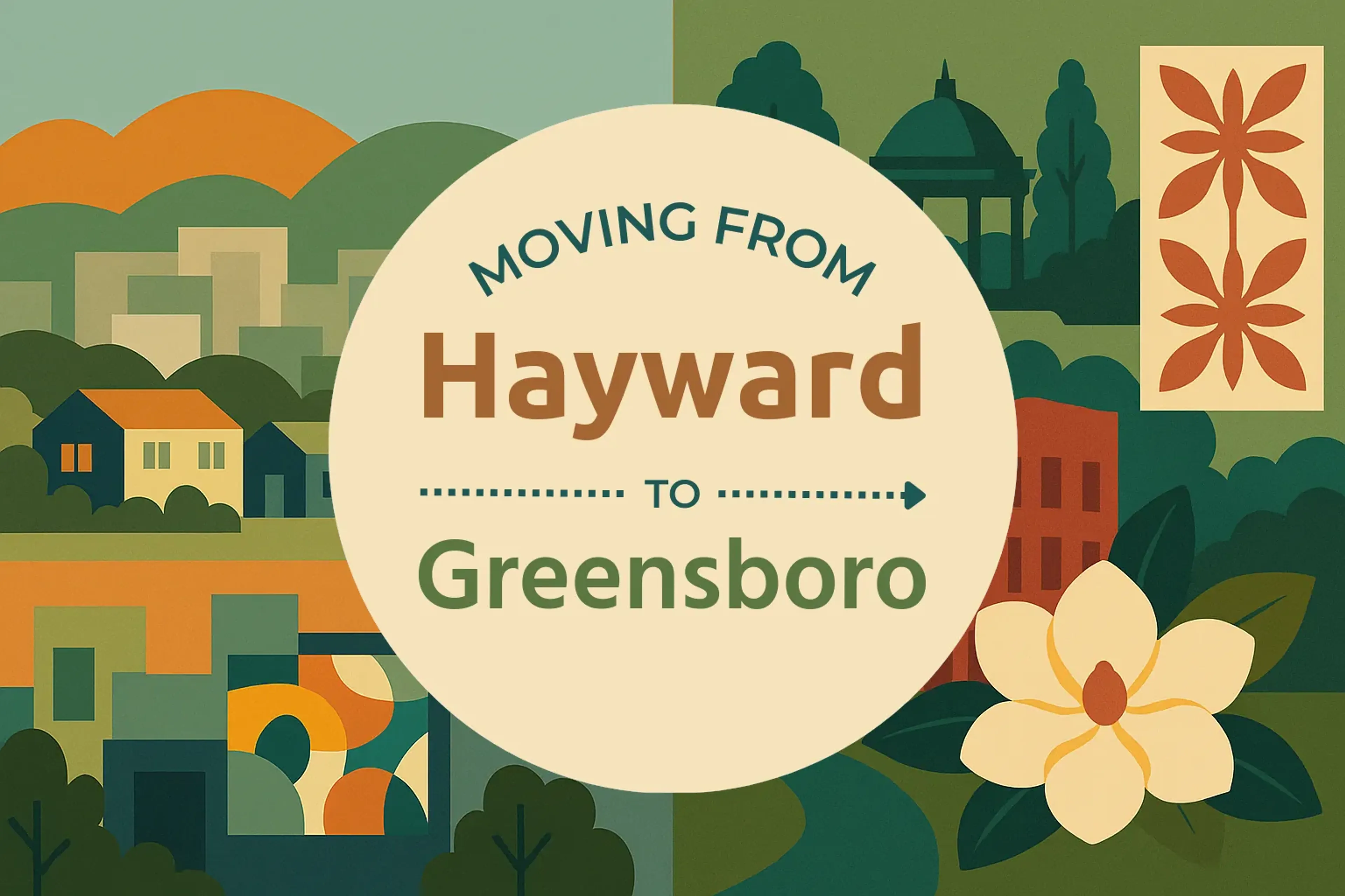 Side-by-side comparison of Hayward to Greensboro moving companies