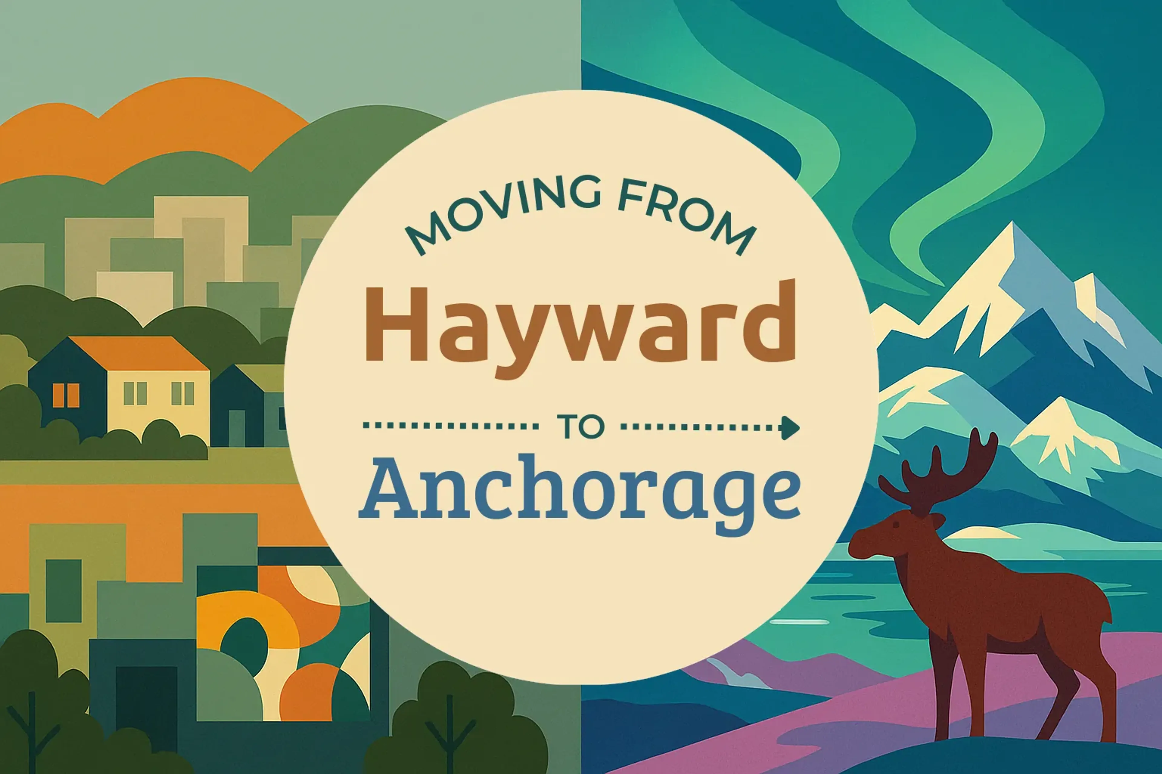Side-by-side comparison of Hayward to Anchorage moving companies