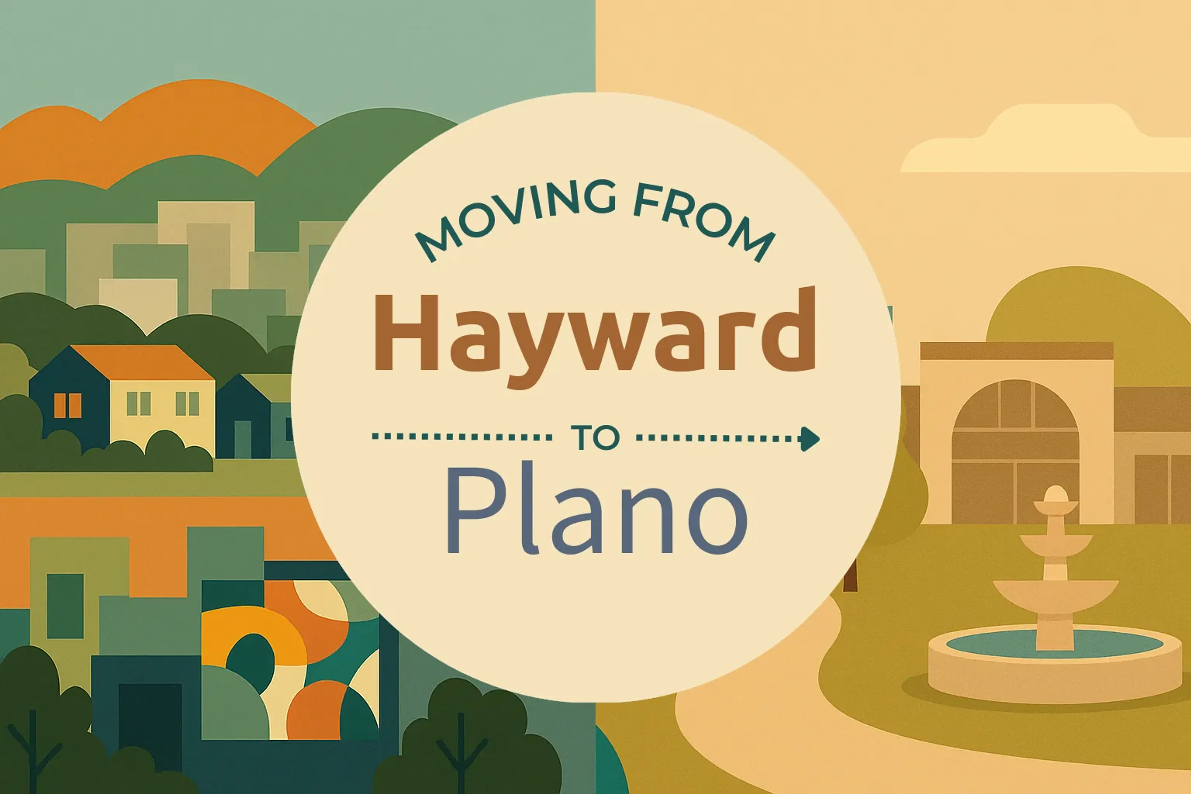 Side-by-side comparison of Hayward to Plano moving companies